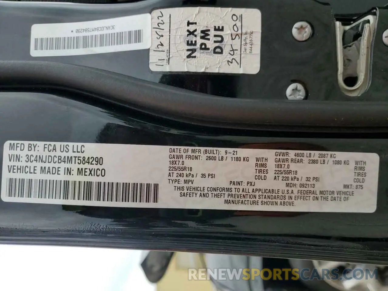 13 fotografías del automóvil dañado 3C4NJDCB4MT584290 JEEP COMPASS 2021