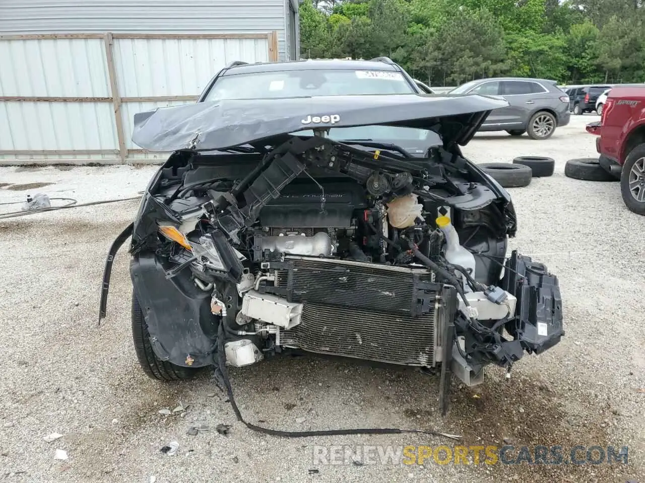 5 fotografías del automóvil dañado 3C4NJDCB4MT584290 JEEP COMPASS 2021