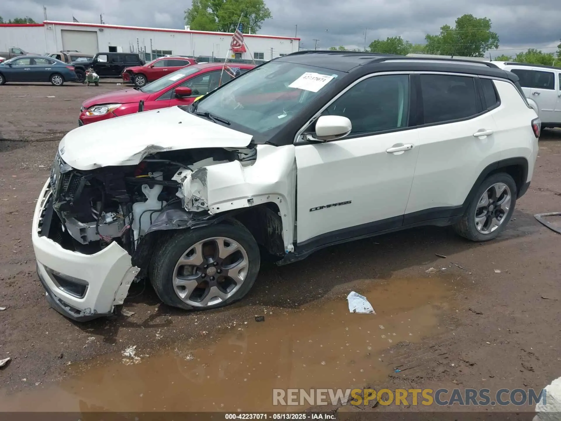 2 fotografías del automóvil dañado 3C4NJDCB6MT503676 JEEP COMPASS 2021