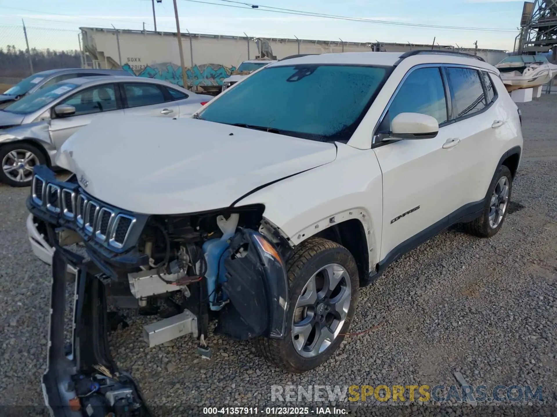 2 fotografías del automóvil dañado 3C4NJDCB6MT519733 JEEP COMPASS 2021
