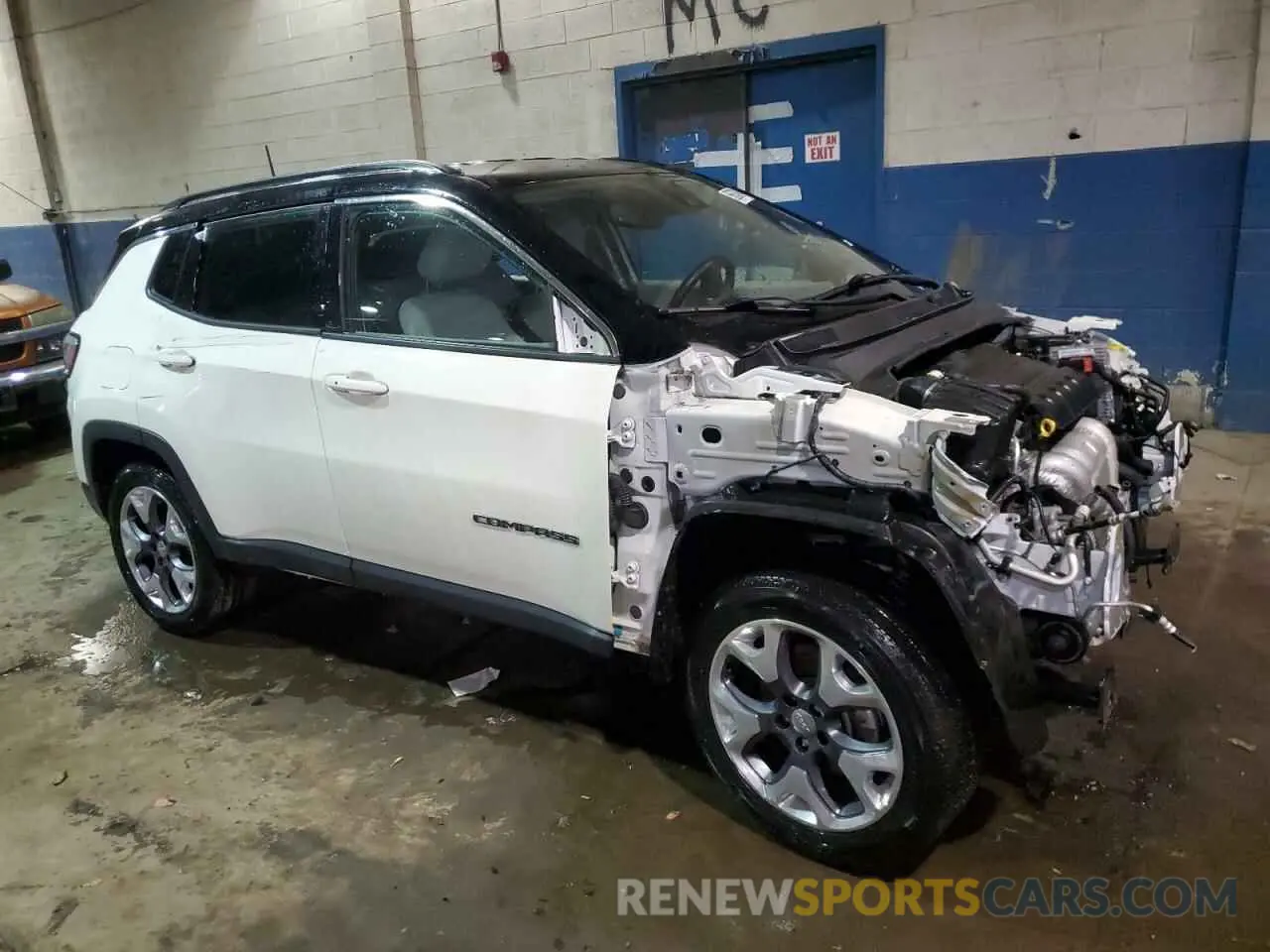 4 fotografías del automóvil dañado 3C4NJDCB6MT568172 JEEP COMPASS 2021