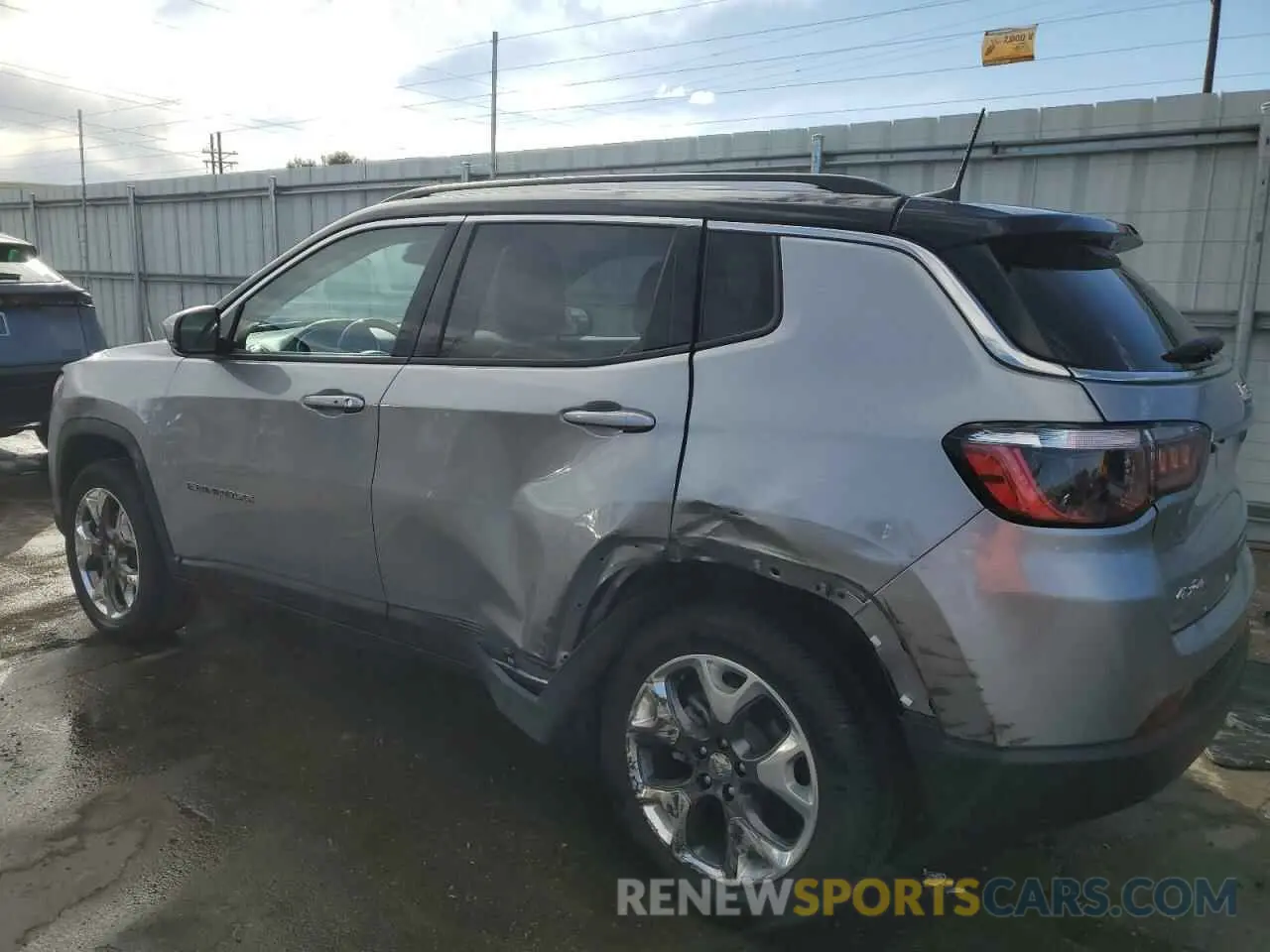 2 fotografías del automóvil dañado 3C4NJDCB6MT599633 JEEP COMPASS 2021