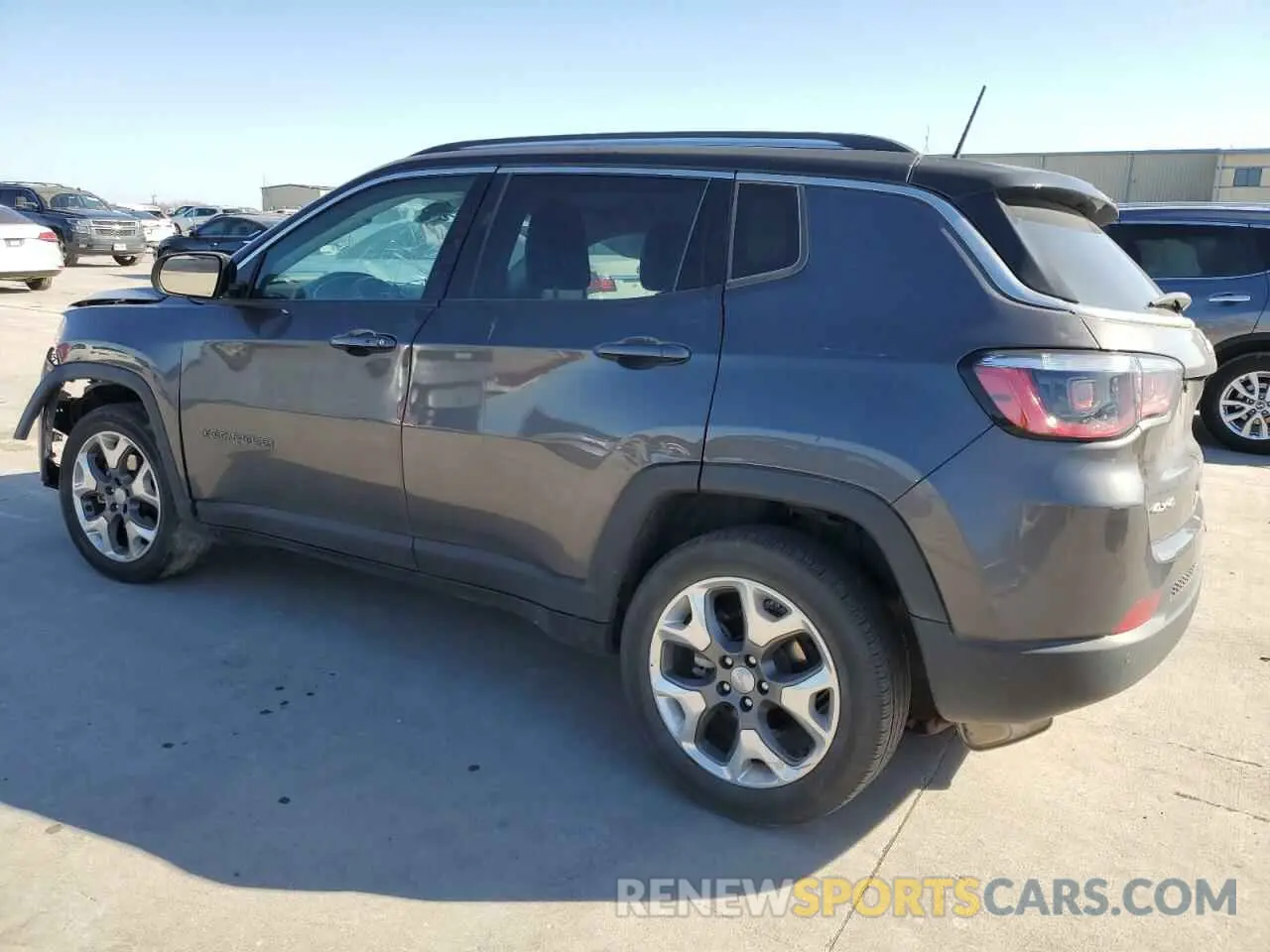 2 fotografías del automóvil dañado 3C4NJDCB6MT604376 JEEP COMPASS 2021