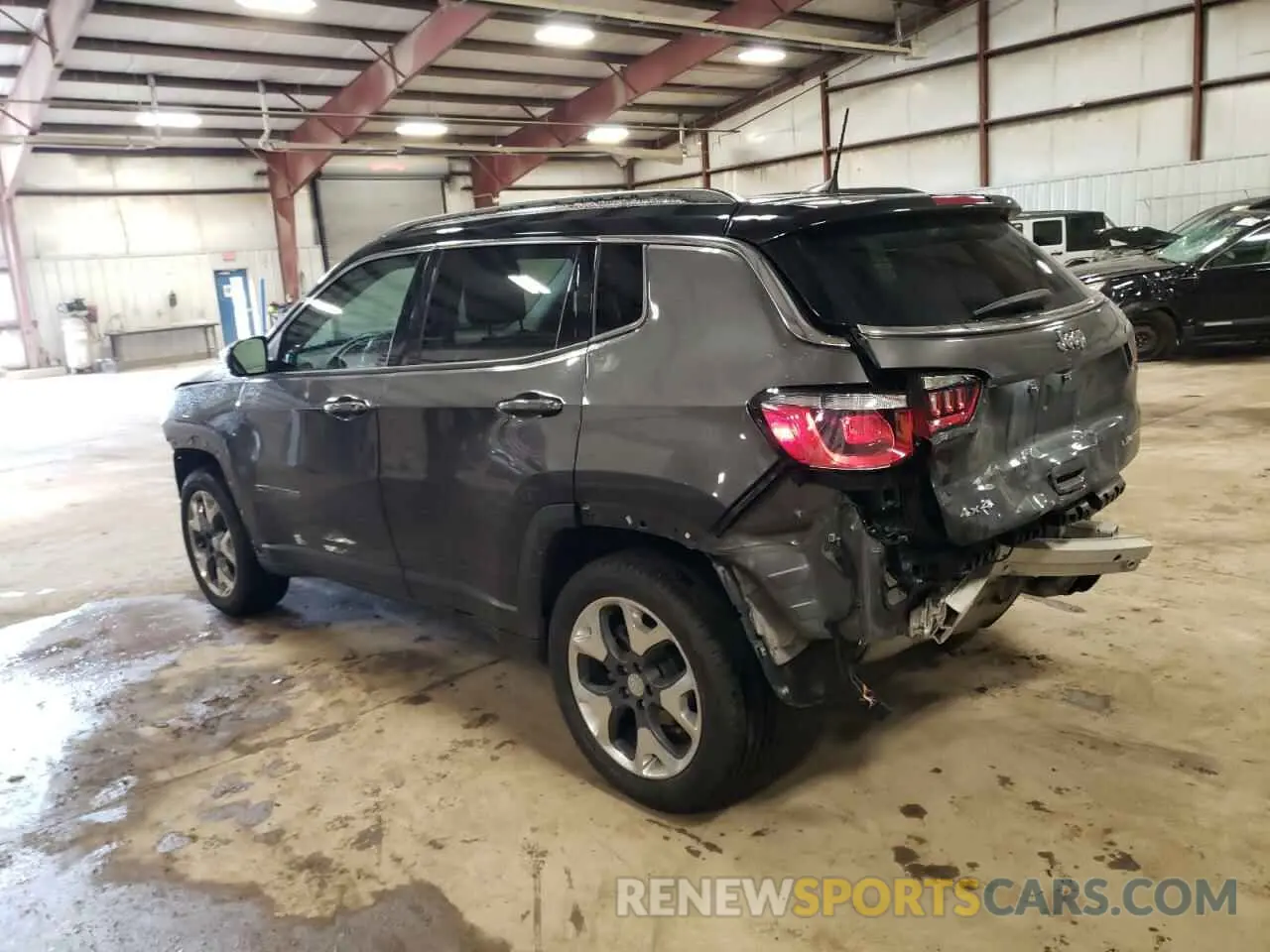 2 fotografías del automóvil dañado 3C4NJDCB7MT503430 JEEP COMPASS 2021