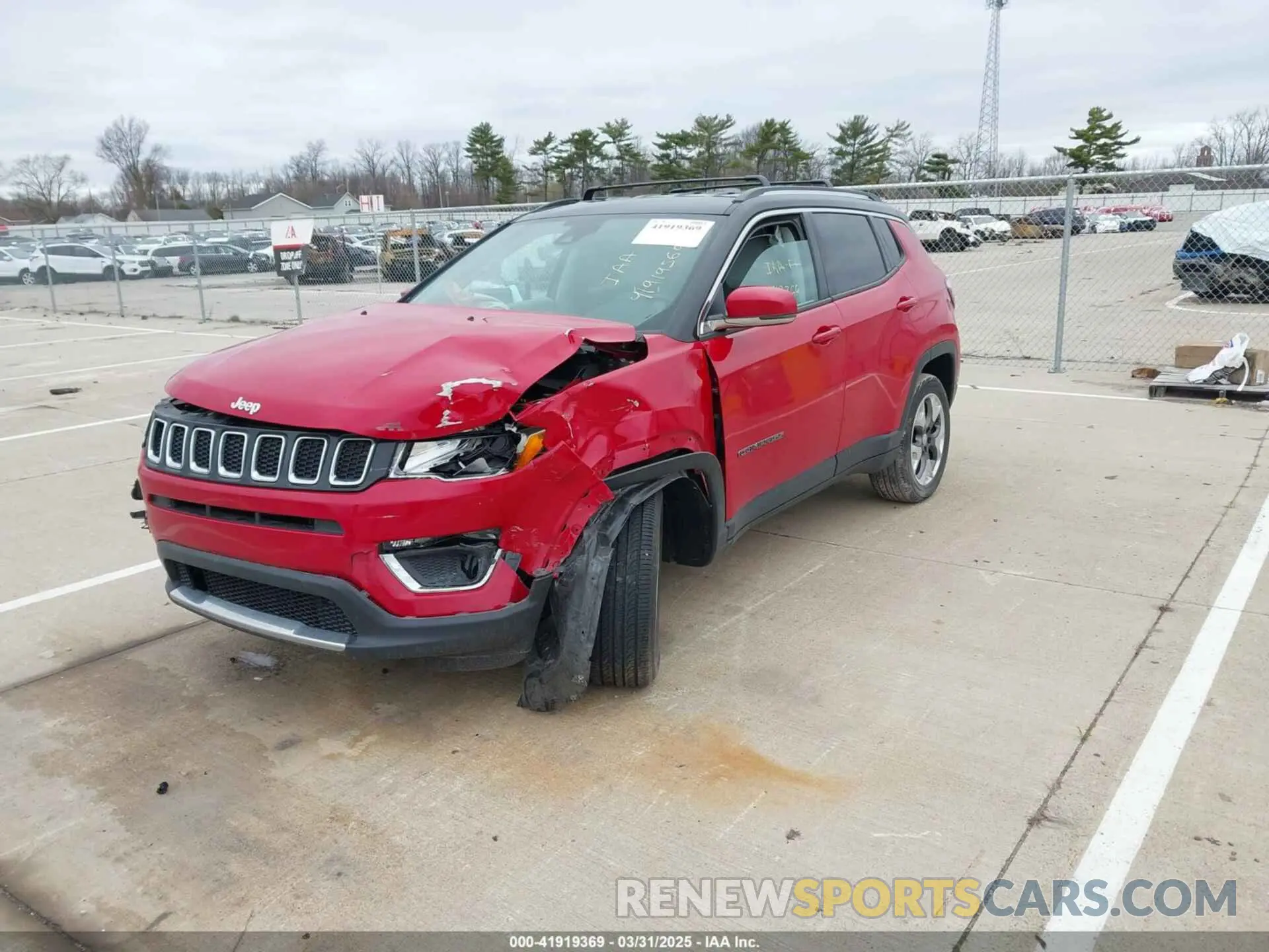 2 fotografías del automóvil dañado 3C4NJDCB7MT555074 JEEP COMPASS 2021