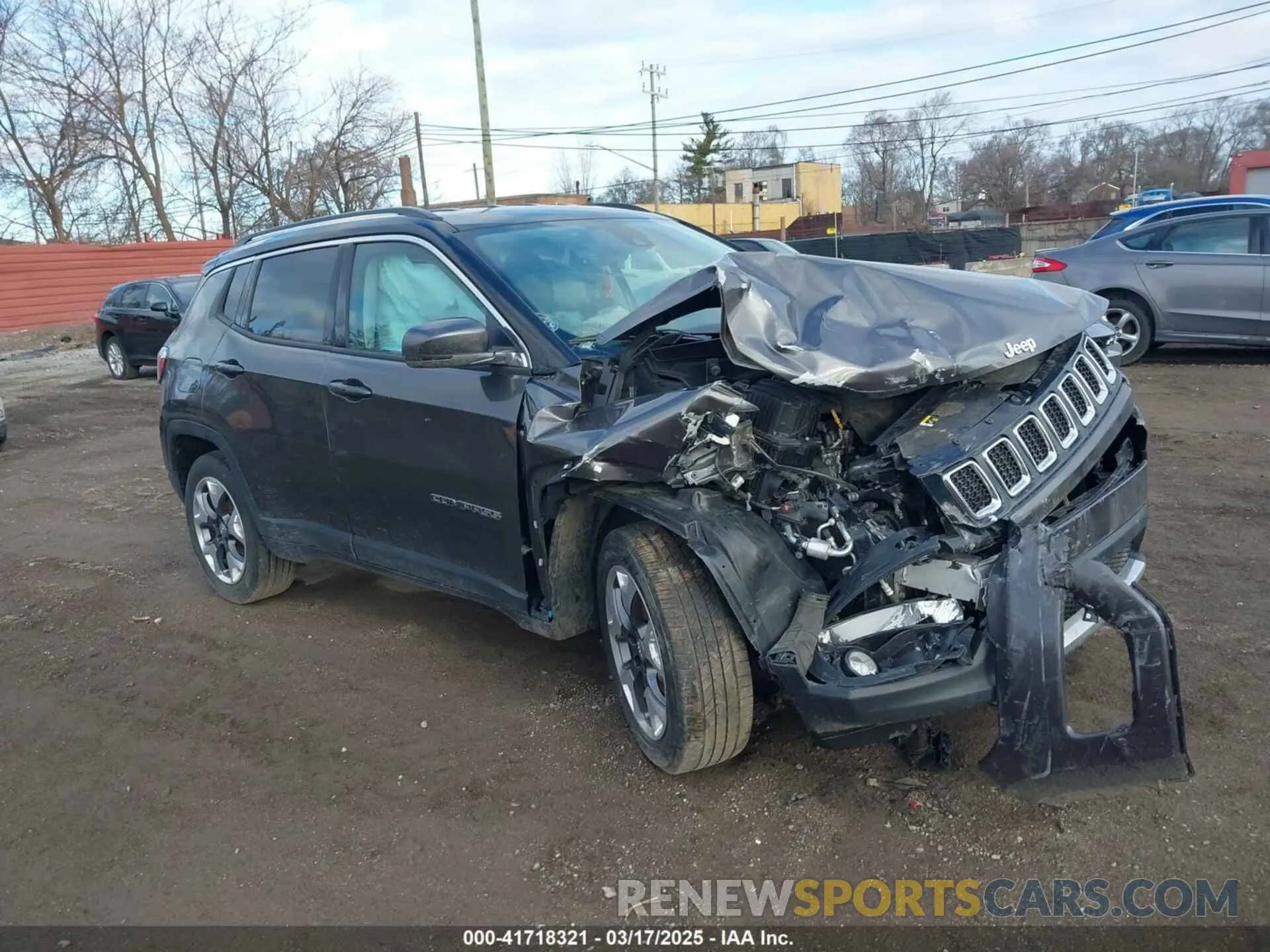 1 fotografías del automóvil dañado 3C4NJDCB8MT524299 JEEP COMPASS 2021