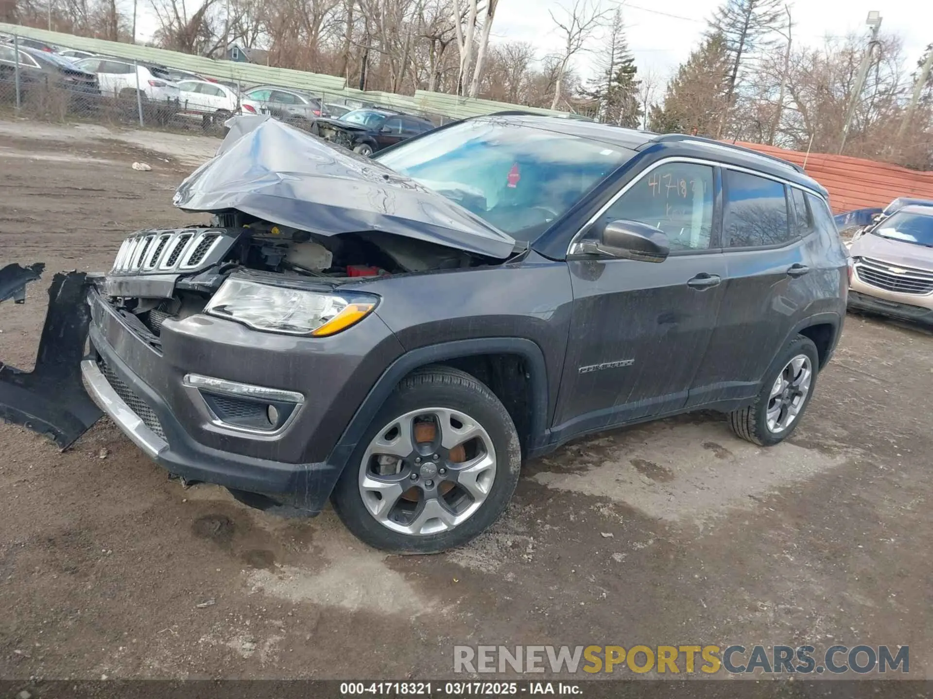 2 fotografías del automóvil dañado 3C4NJDCB8MT524299 JEEP COMPASS 2021