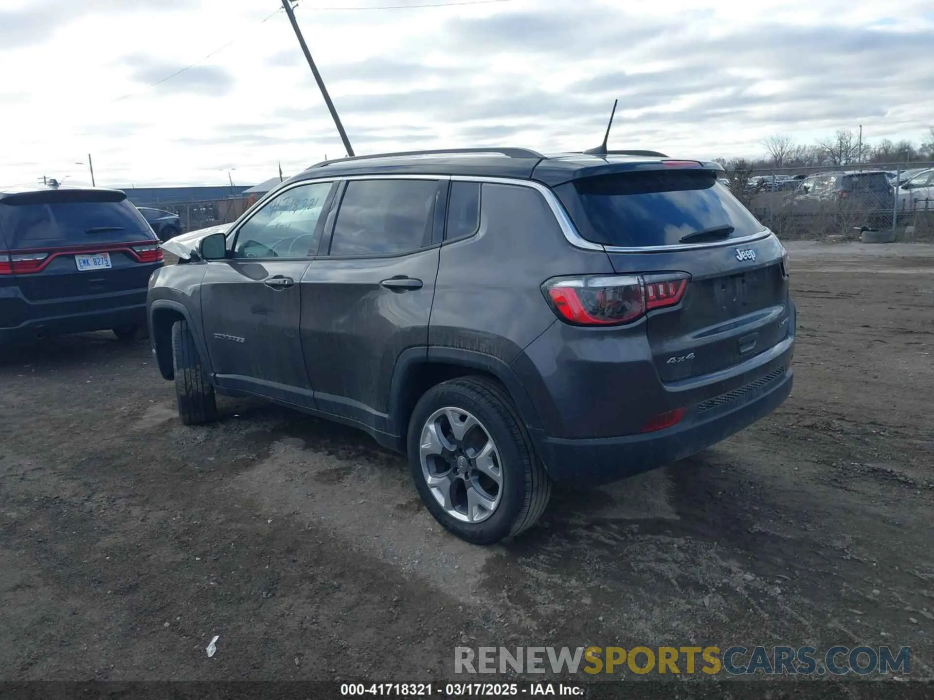 3 fotografías del automóvil dañado 3C4NJDCB8MT524299 JEEP COMPASS 2021