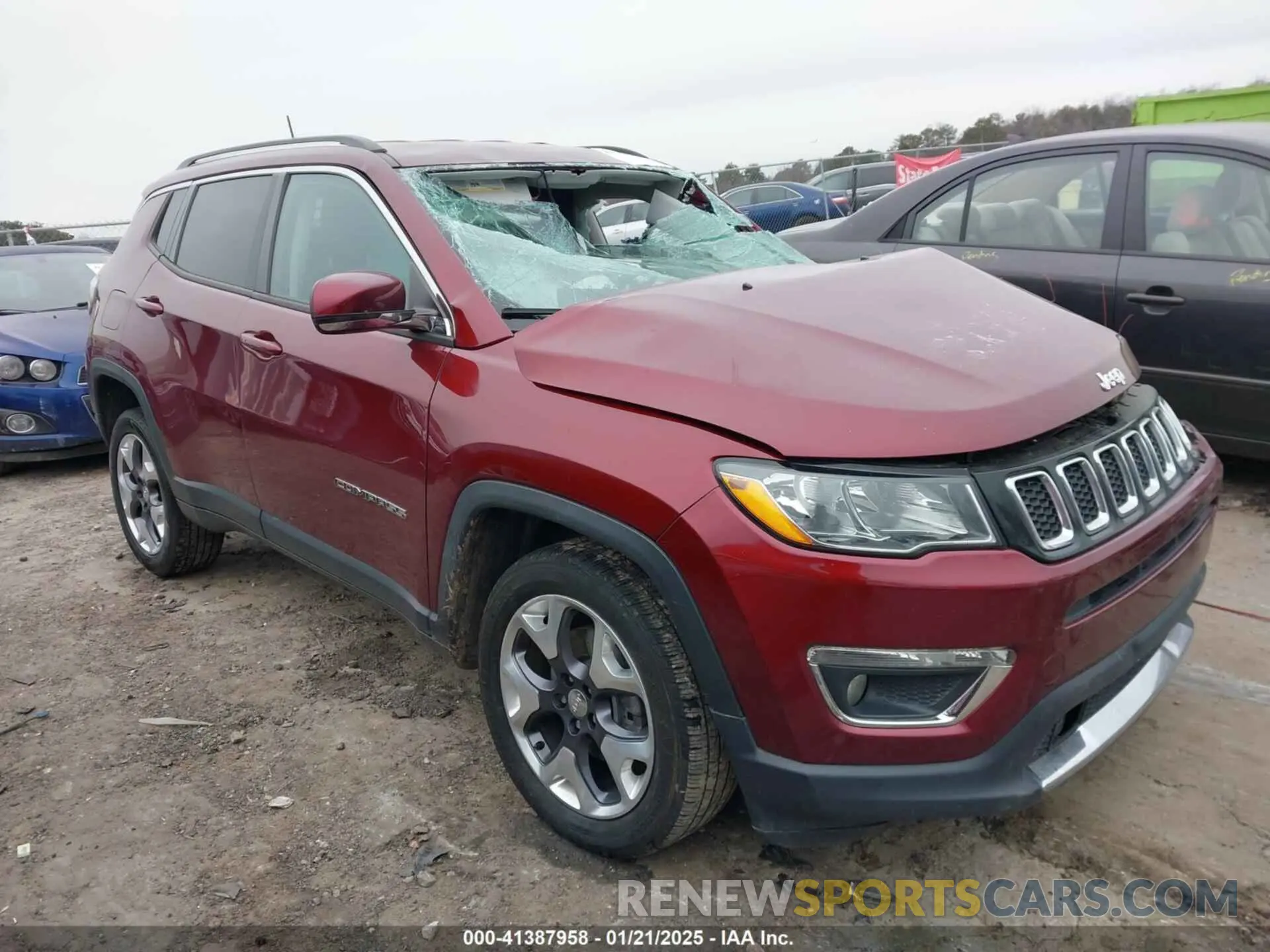 1 fotografías del automóvil dañado 3C4NJDCB8MT572661 JEEP COMPASS 2021