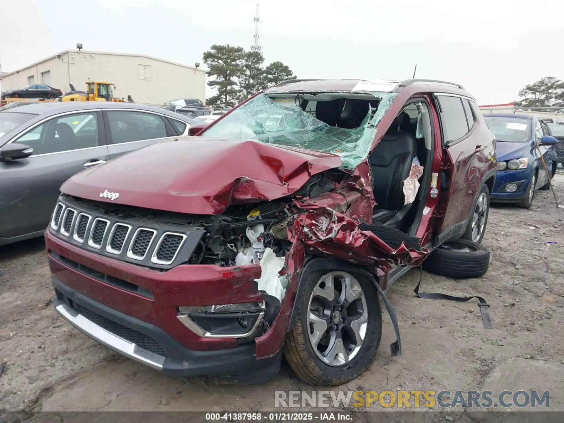 6 fotografías del automóvil dañado 3C4NJDCB8MT572661 JEEP COMPASS 2021