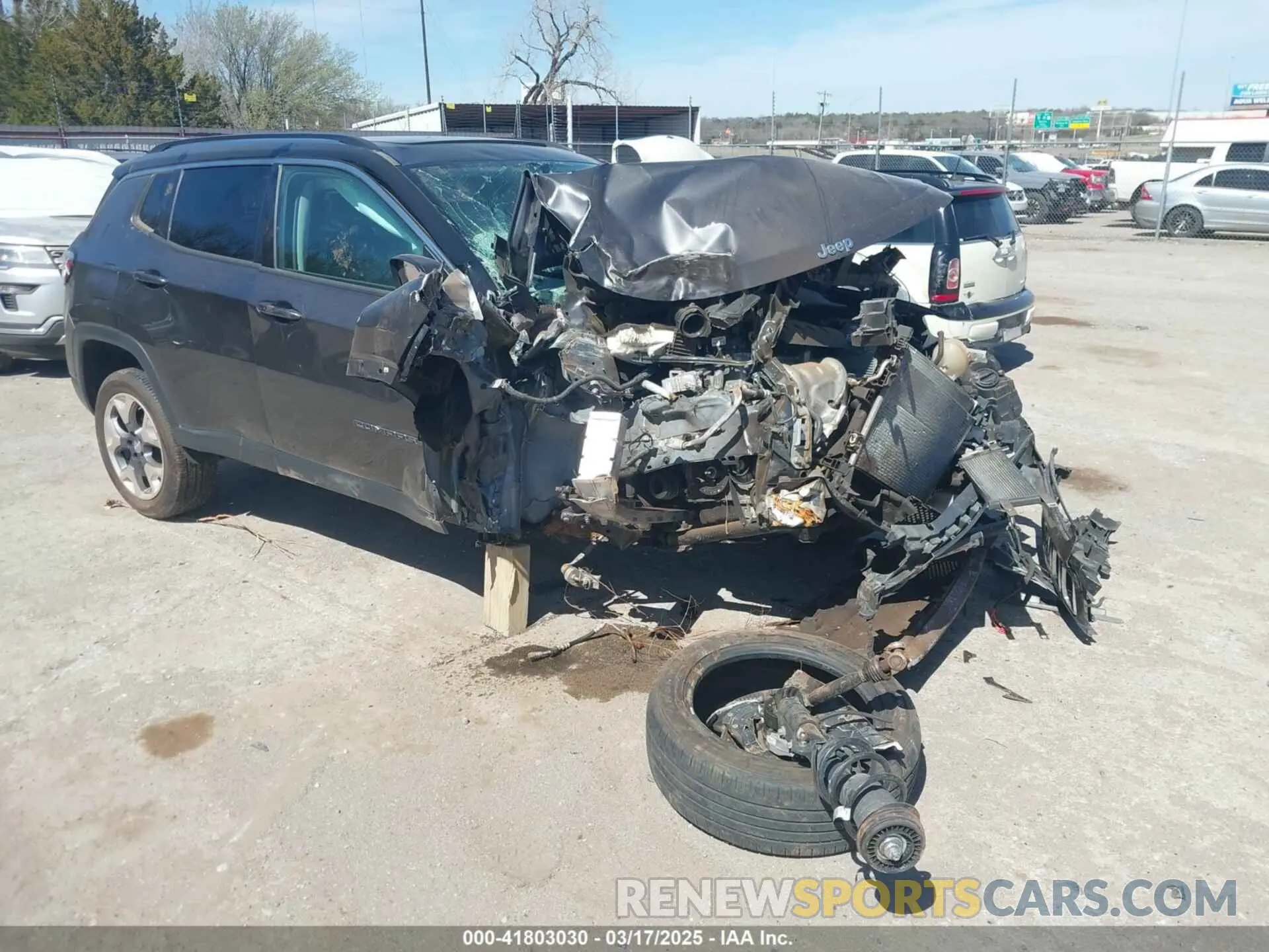 1 fotografías del automóvil dañado 3C4NJDCB8MT601544 JEEP COMPASS 2021