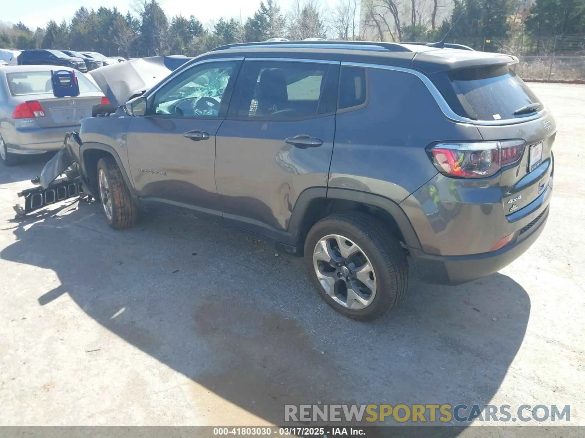 3 fotografías del automóvil dañado 3C4NJDCB8MT601544 JEEP COMPASS 2021