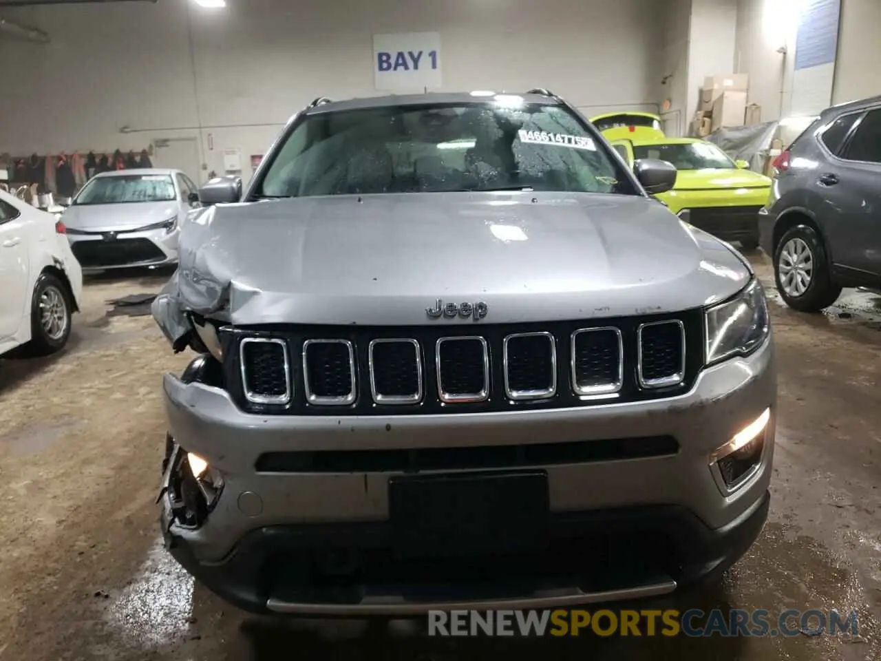 5 fotografías del automóvil dañado 3C4NJDCB9MT520228 JEEP COMPASS 2021