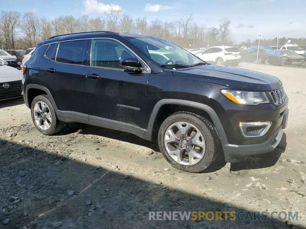 4 fotografías del automóvil dañado 3C4NJDCB9MT589582 JEEP COMPASS 2021