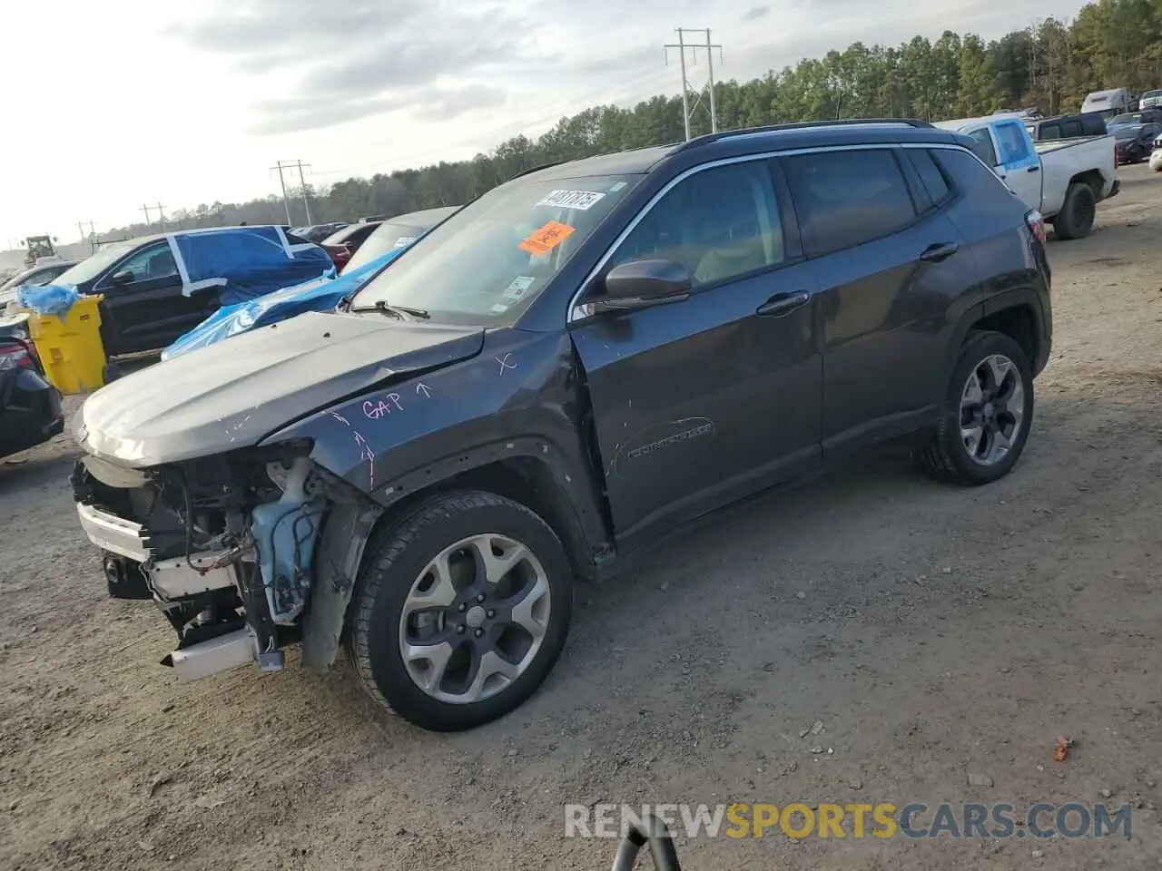1 fotografías del automóvil dañado 3C4NJDCB9MT594698 JEEP COMPASS 2021