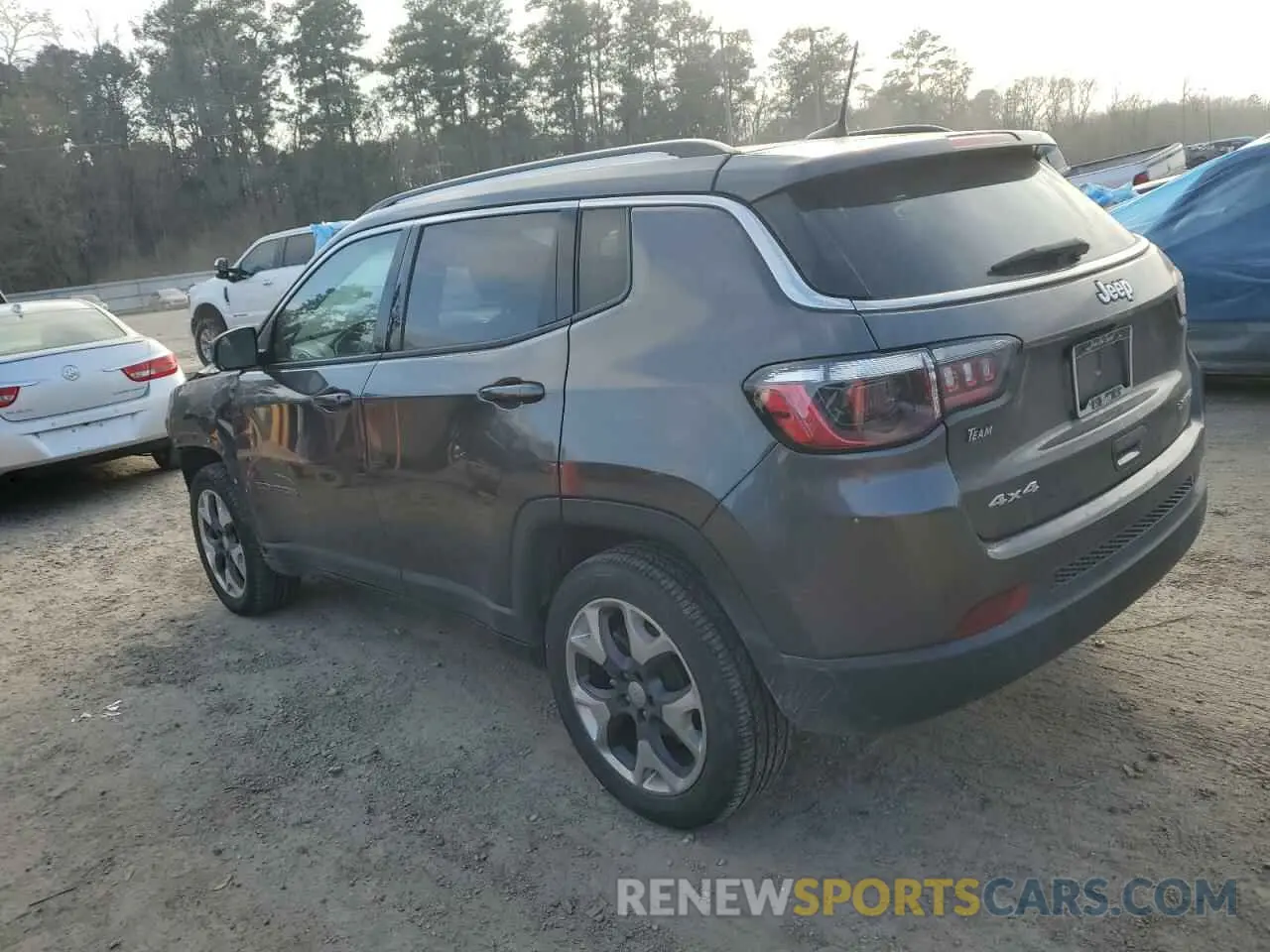 2 fotografías del automóvil dañado 3C4NJDCB9MT594698 JEEP COMPASS 2021