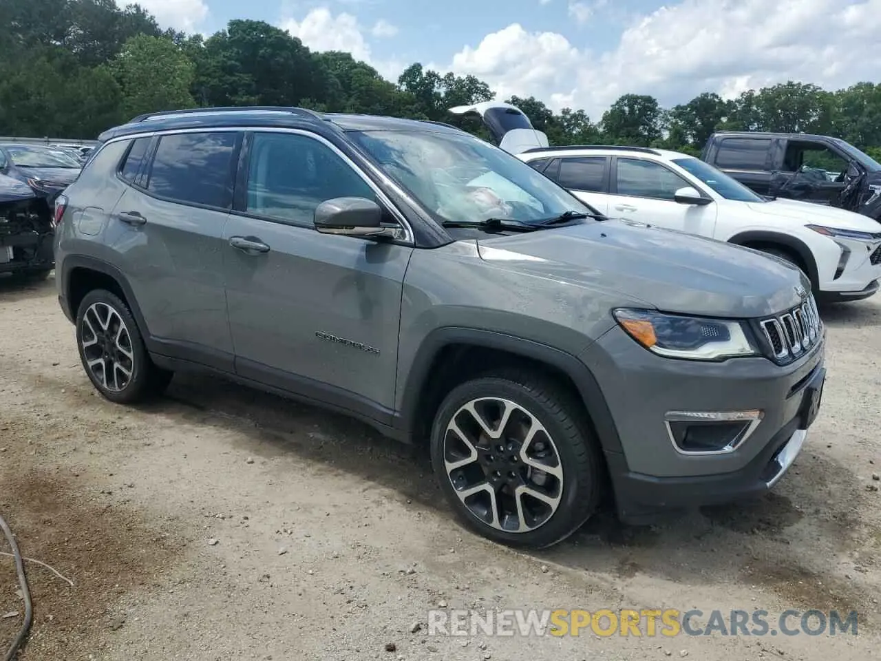 4 fotografías del automóvil dañado 3C4NJDCB9MT599478 JEEP COMPASS 2021