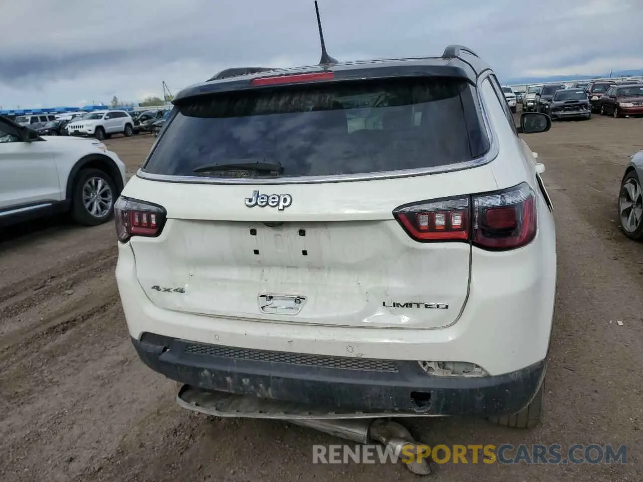 6 fotografías del automóvil dañado 3C4NJDCBXMT506130 JEEP COMPASS 2021