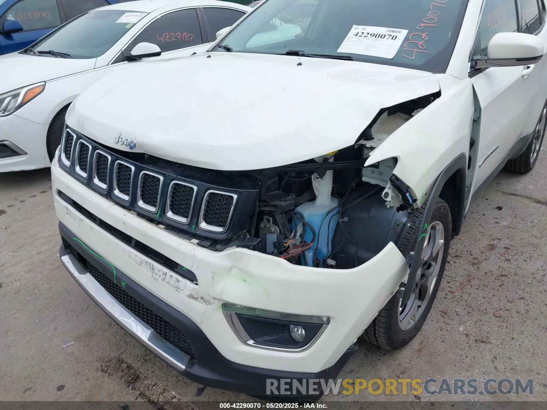 6 fotografías del automóvil dañado 3C4NJDCBXMT515300 JEEP COMPASS 2021