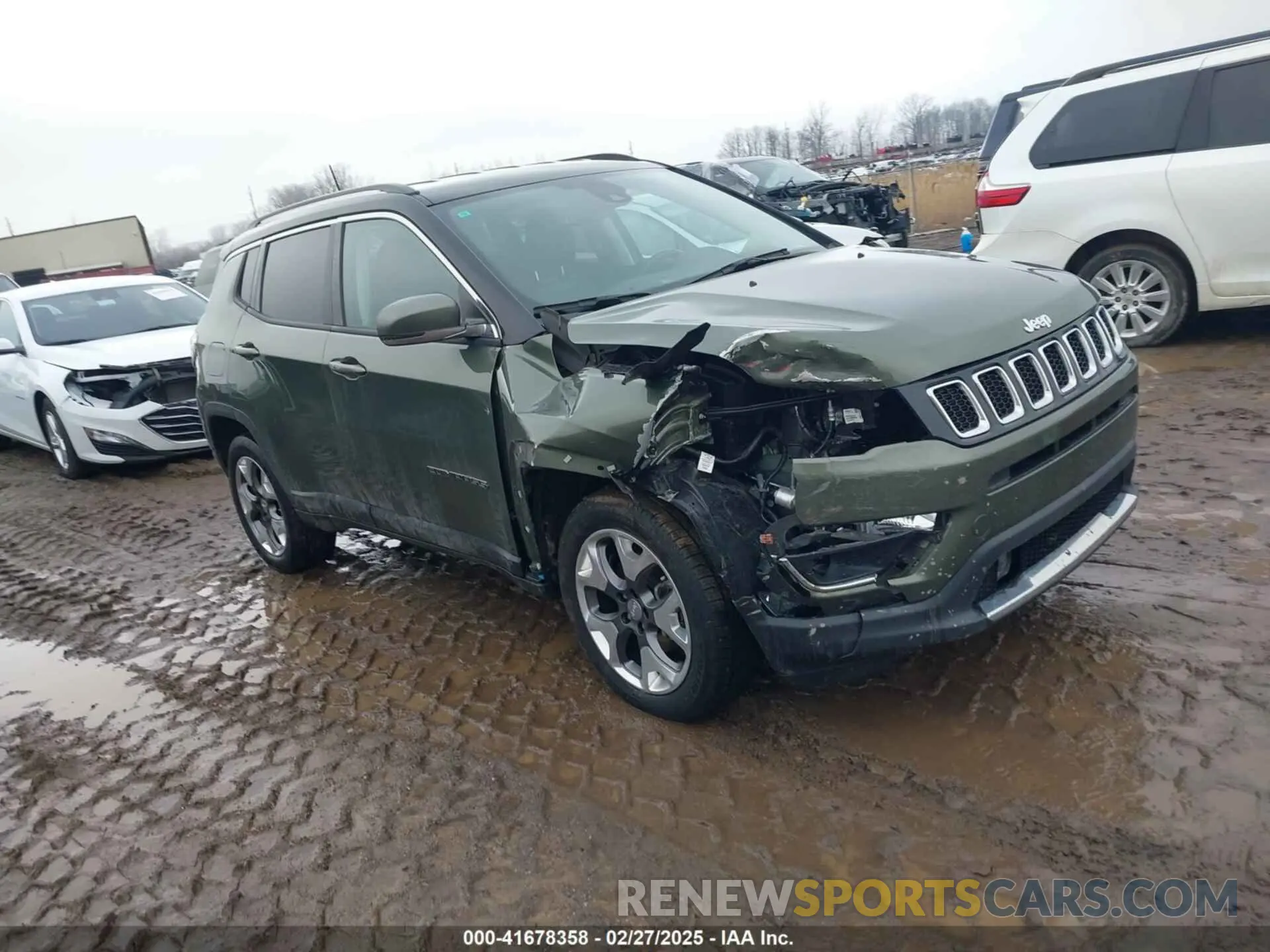 1 fotografías del automóvil dañado 3C4NJDCBXMT533649 JEEP COMPASS 2021