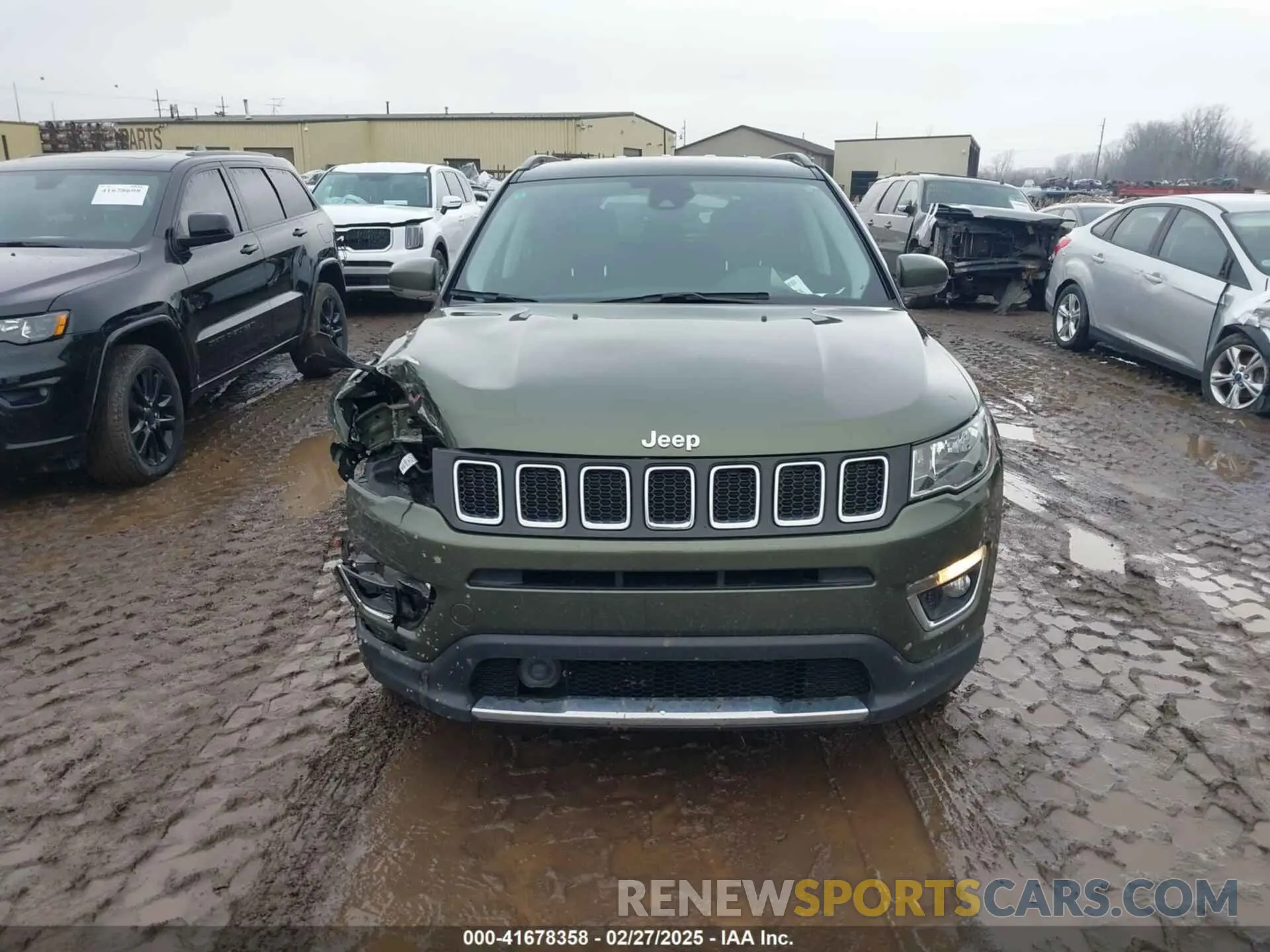 12 fotografías del automóvil dañado 3C4NJDCBXMT533649 JEEP COMPASS 2021