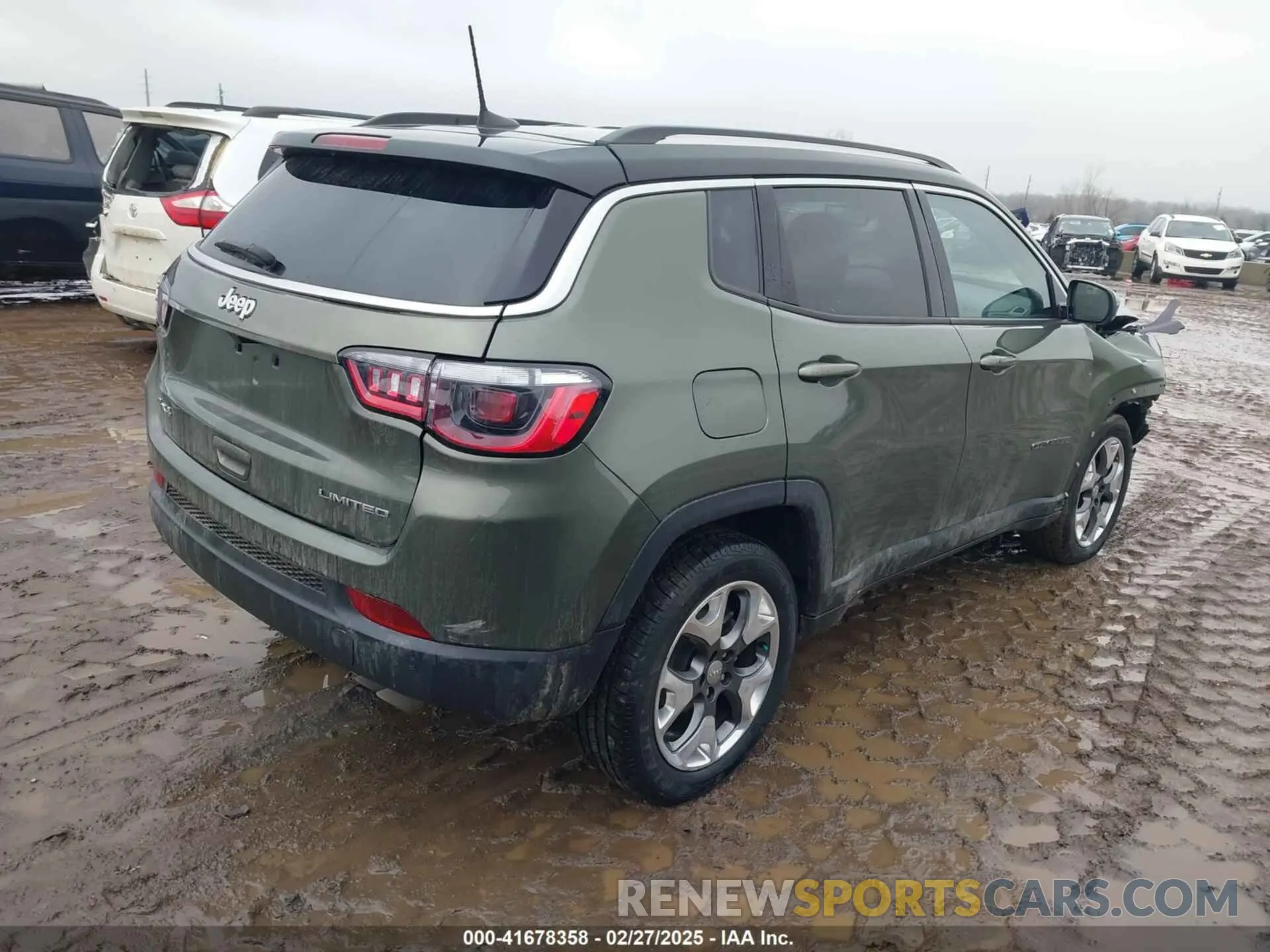 4 fotografías del automóvil dañado 3C4NJDCBXMT533649 JEEP COMPASS 2021