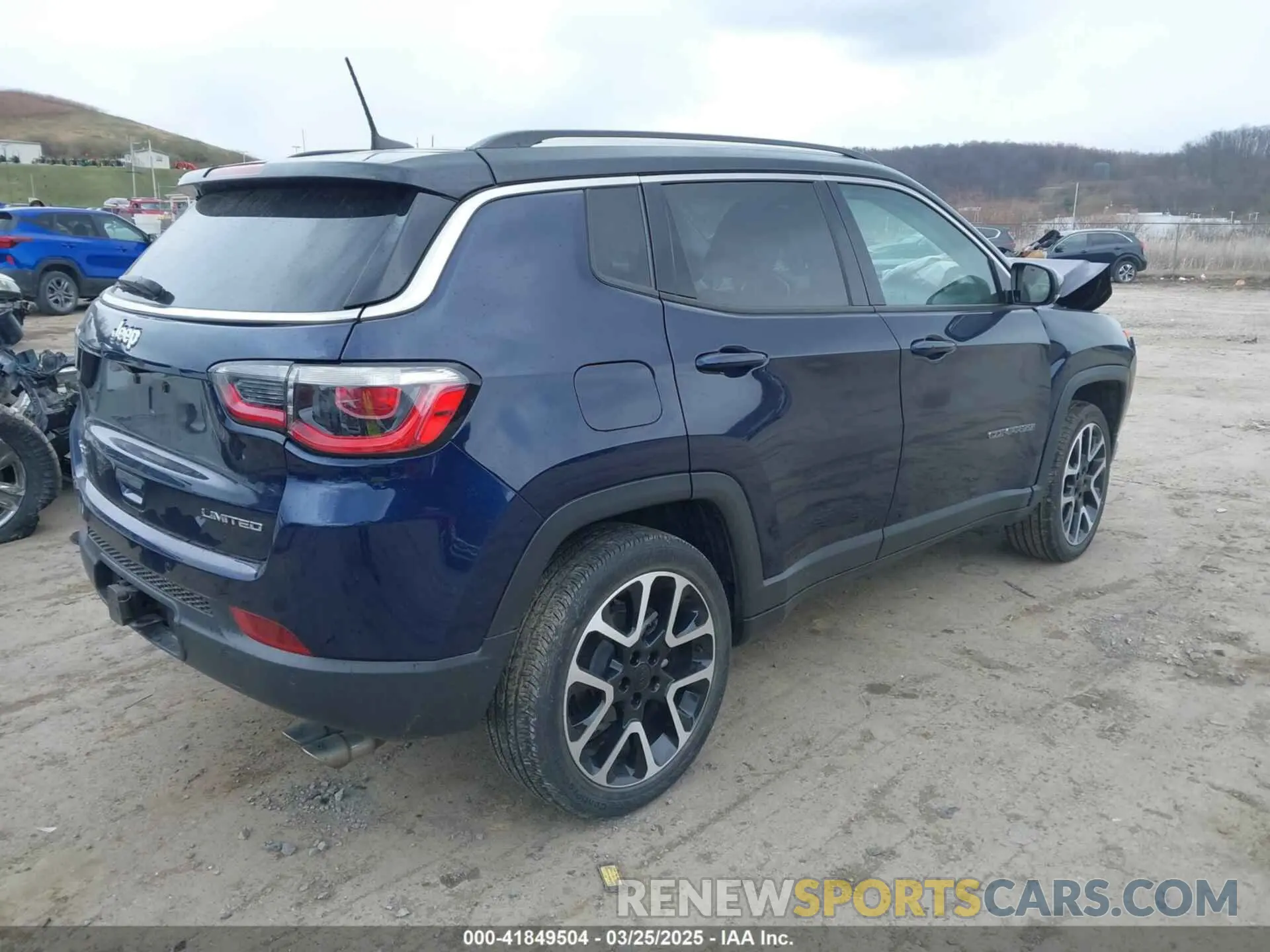4 fotografías del automóvil dañado 3C4NJDCBXMT536745 JEEP COMPASS 2021