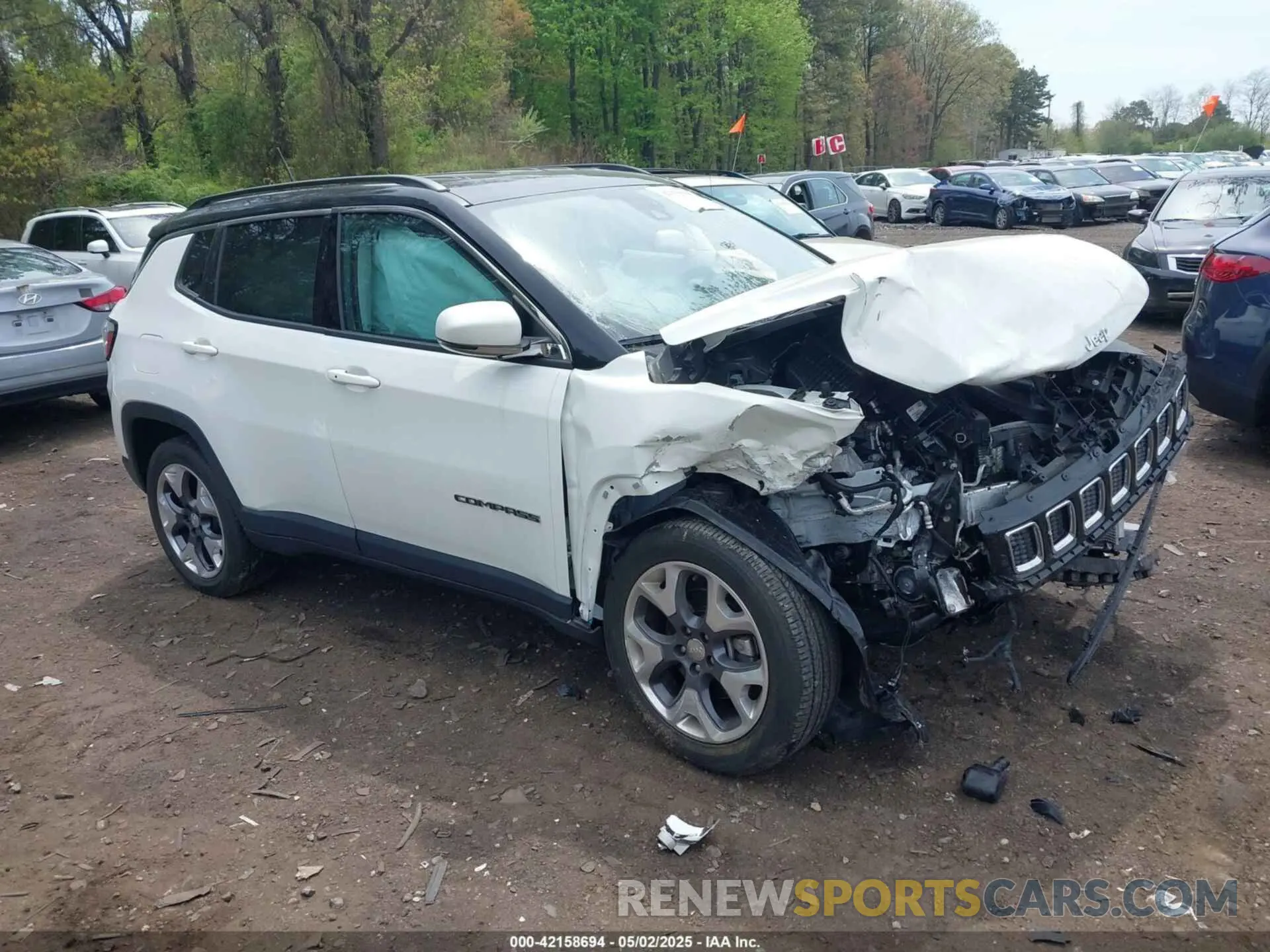 1 fotografías del automóvil dañado 3C4NJDCBXMT576517 JEEP COMPASS 2021