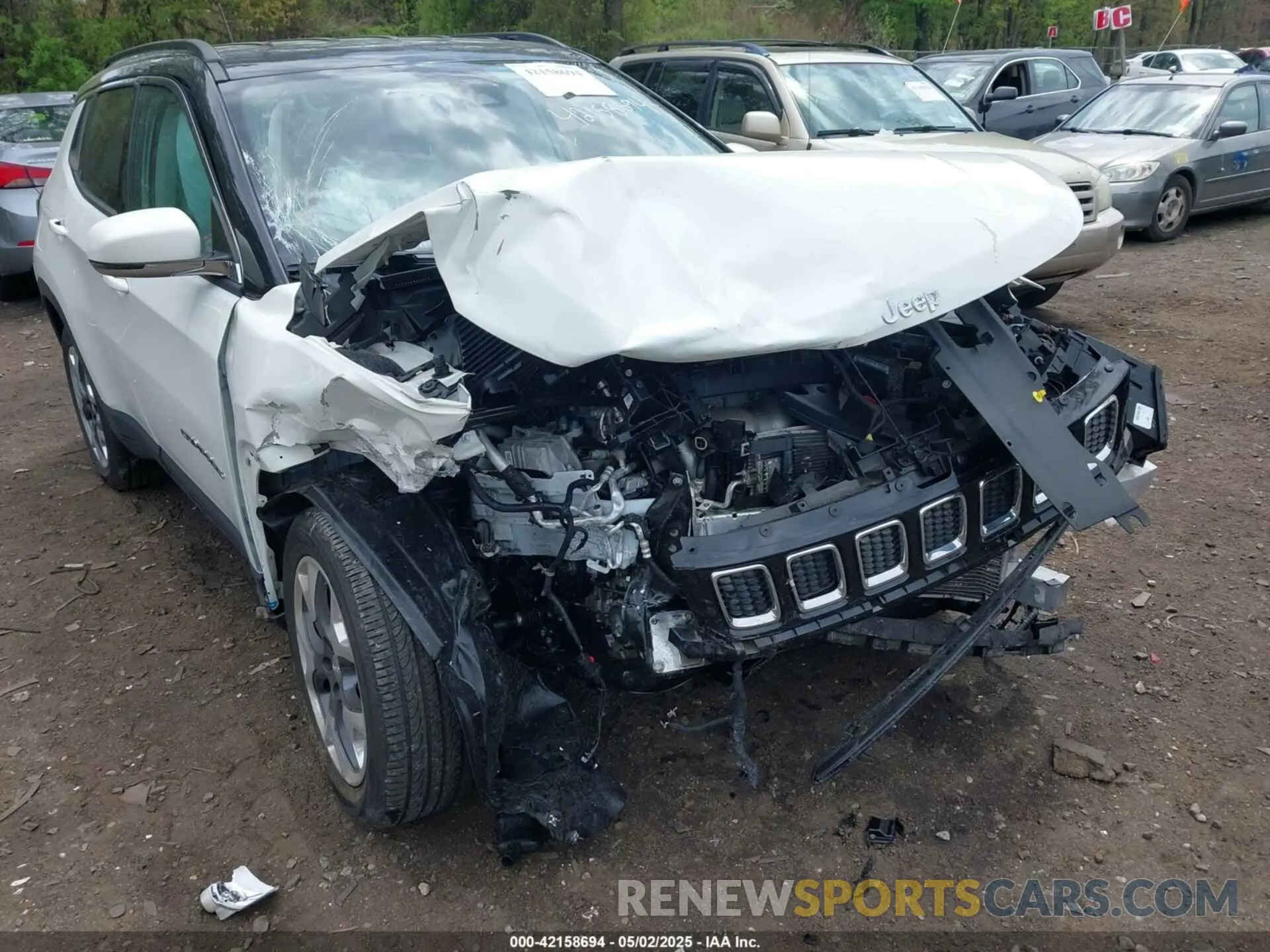 6 fotografías del automóvil dañado 3C4NJDCBXMT576517 JEEP COMPASS 2021