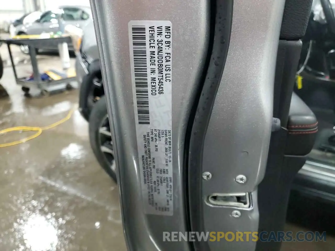 14 fotografías del automóvil dañado 3C4NJDDB0MT545436 JEEP COMPASS 2021