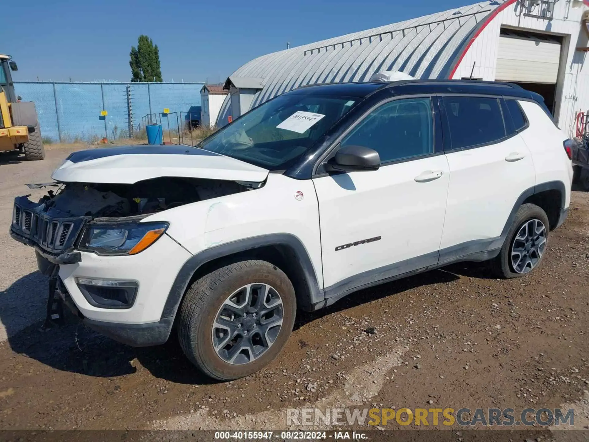 2 fotografías del automóvil dañado 3C4NJDDB0MT551172 JEEP COMPASS 2021