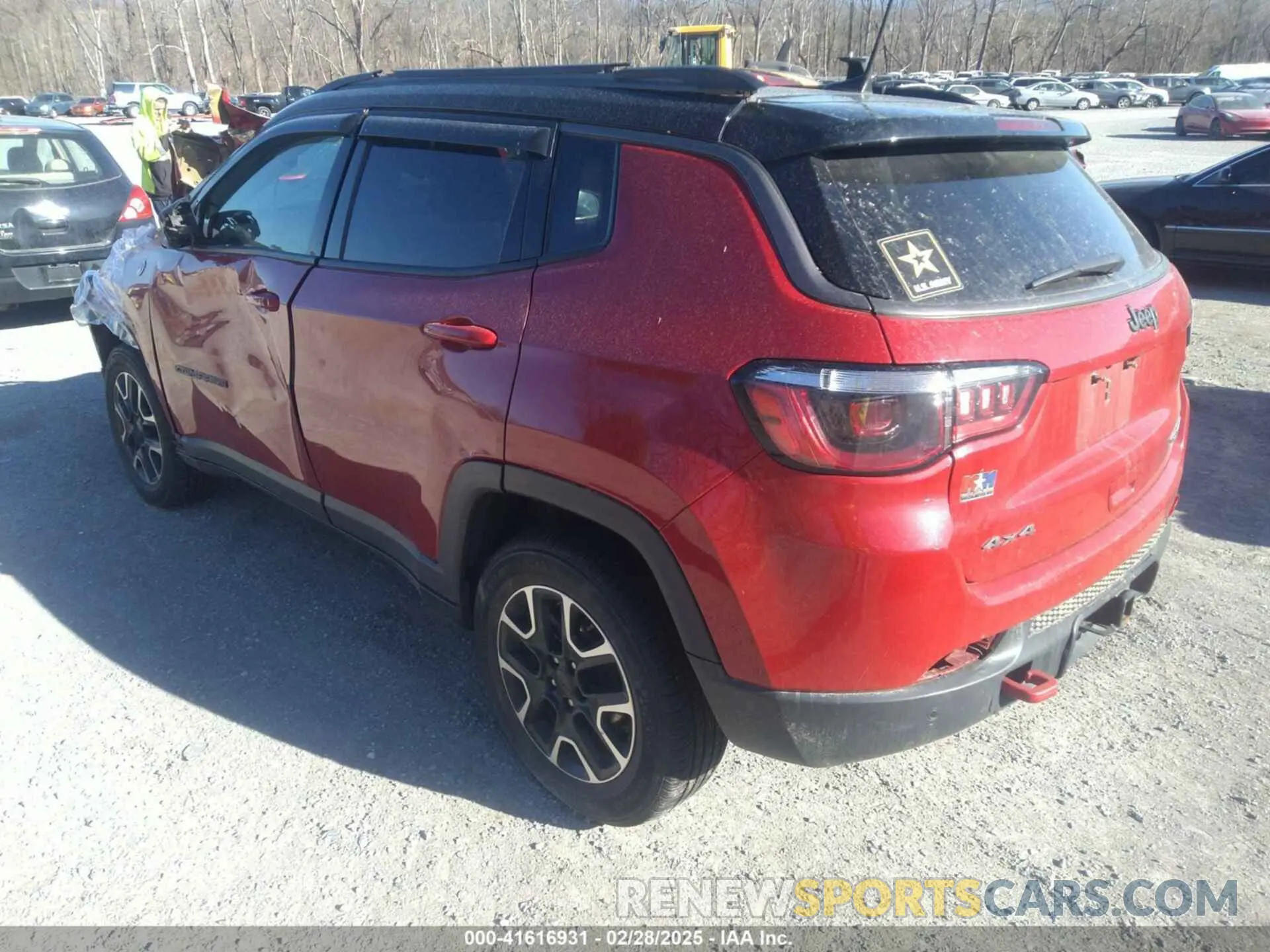 3 fotografías del automóvil dañado 3C4NJDDB1MT547924 JEEP COMPASS 2021