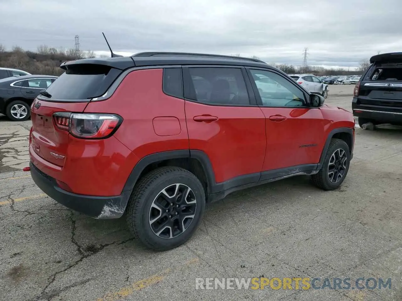 3 fotografías del automóvil dañado 3C4NJDDB4MT564801 JEEP COMPASS 2021