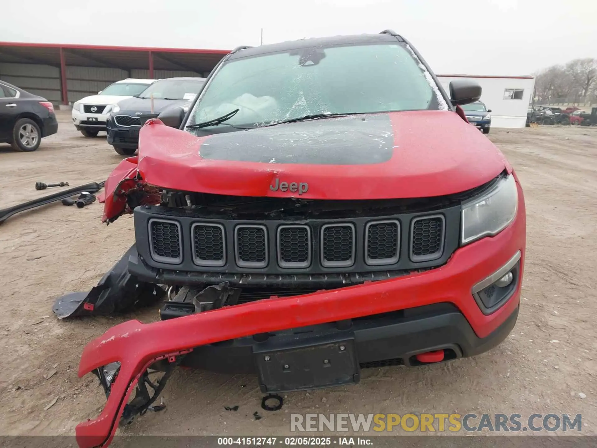 12 fotografías del automóvil dañado 3C4NJDDB5MT589965 JEEP COMPASS 2021
