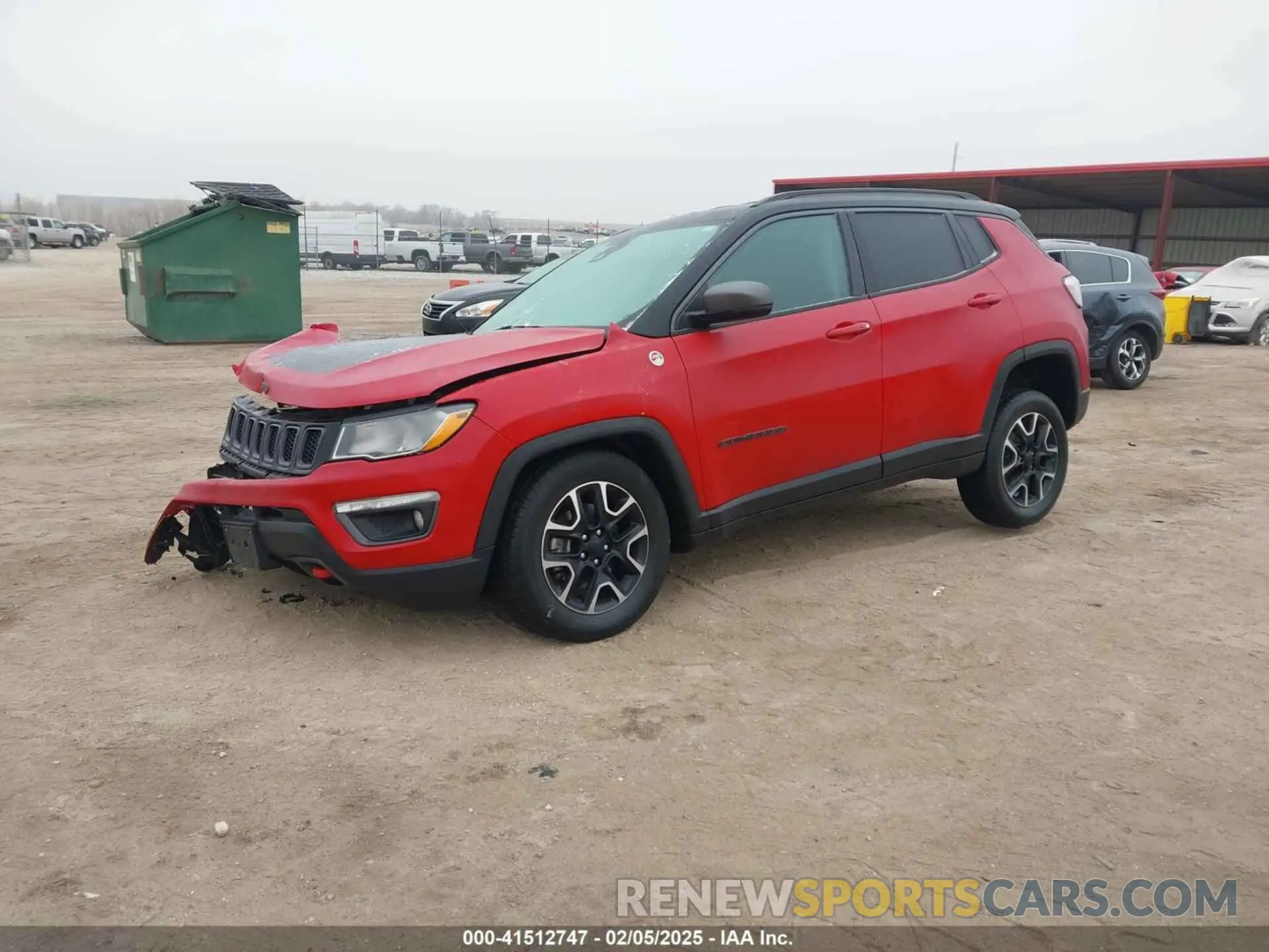 2 fotografías del automóvil dañado 3C4NJDDB5MT589965 JEEP COMPASS 2021