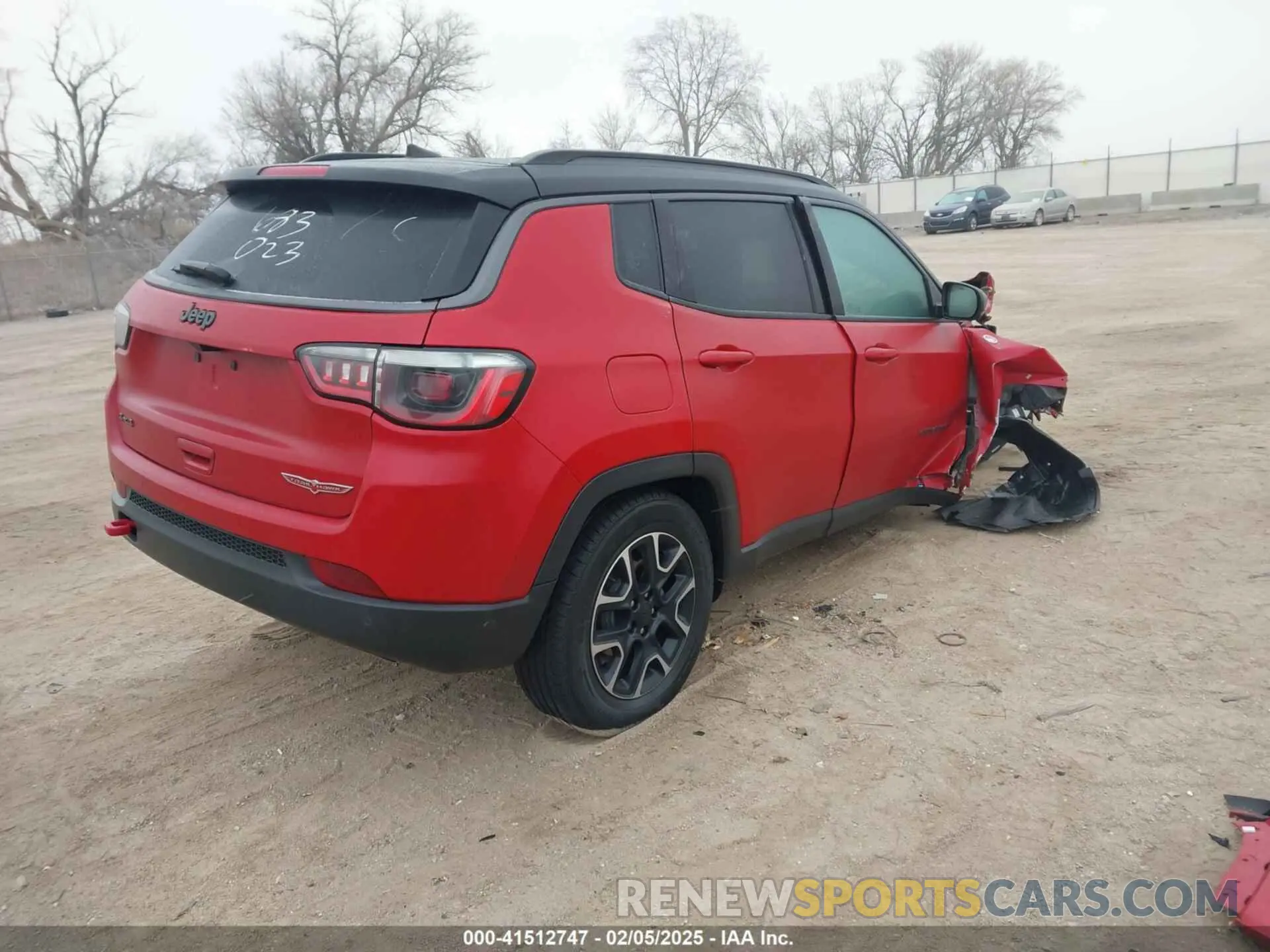 4 fotografías del automóvil dañado 3C4NJDDB5MT589965 JEEP COMPASS 2021