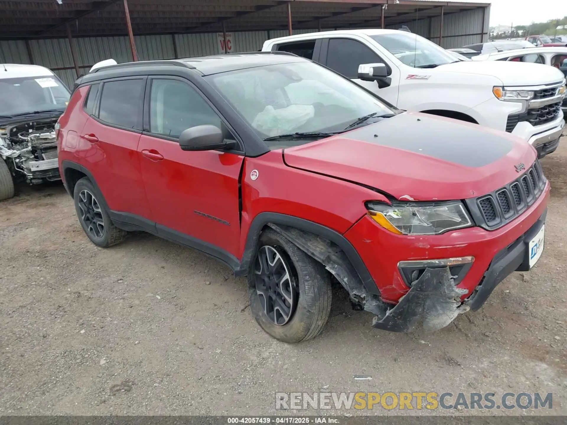 1 fotografías del automóvil dañado 3C4NJDDB6MT574374 JEEP COMPASS 2021