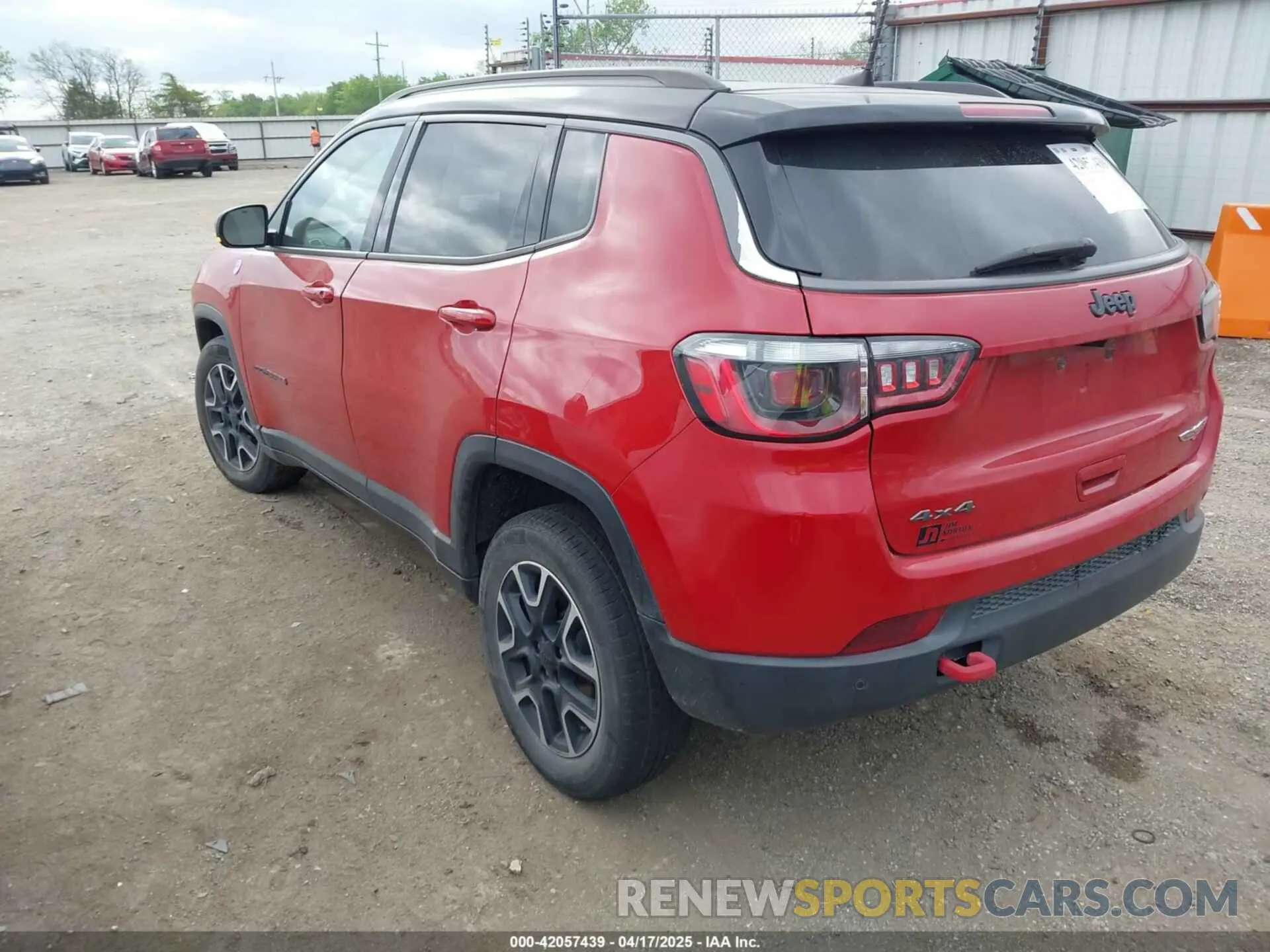 3 fotografías del automóvil dañado 3C4NJDDB6MT574374 JEEP COMPASS 2021