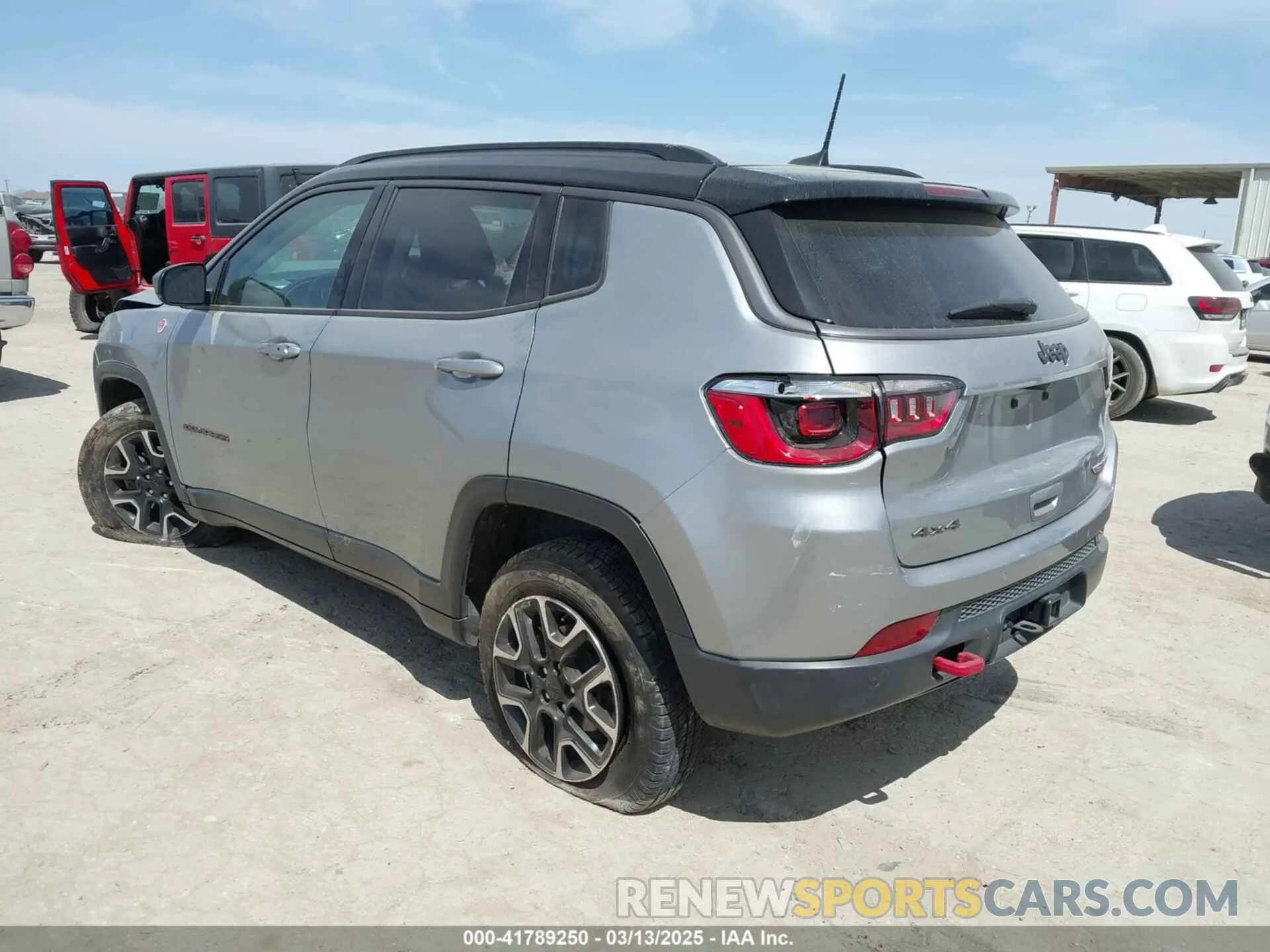 3 fotografías del automóvil dañado 3C4NJDDB9MT527131 JEEP COMPASS 2021