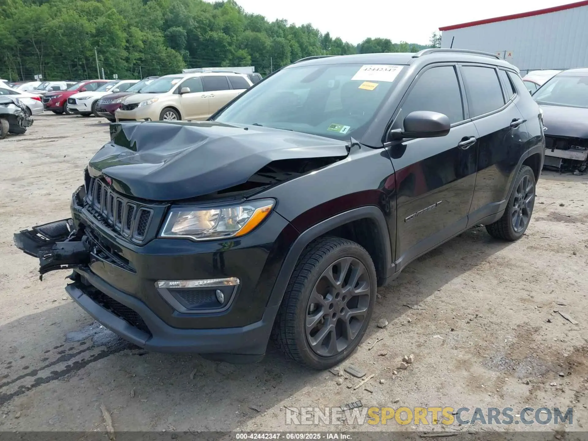 2 fotografías del automóvil dañado 3C4NJDEB0MT548139 JEEP COMPASS 2021