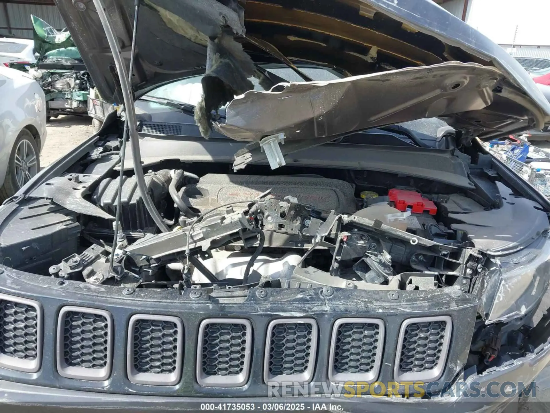 10 fotografías del automóvil dañado 3C4NJDEB7MT595359 JEEP COMPASS 2021