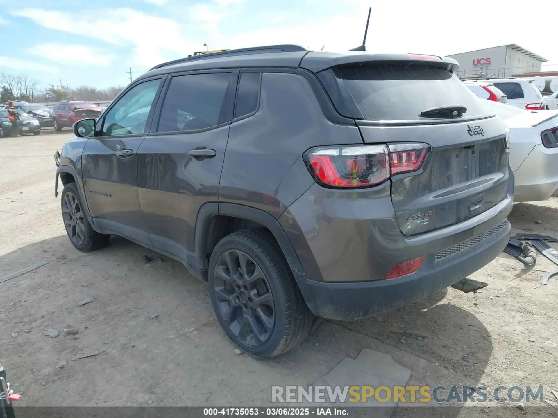 3 fotografías del automóvil dañado 3C4NJDEB7MT595359 JEEP COMPASS 2021