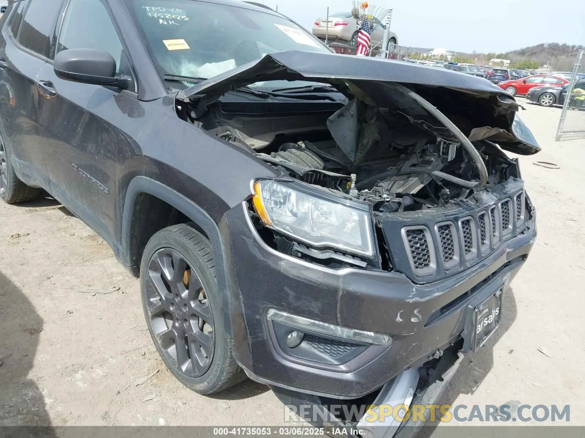 6 fotografías del automóvil dañado 3C4NJDEB7MT595359 JEEP COMPASS 2021