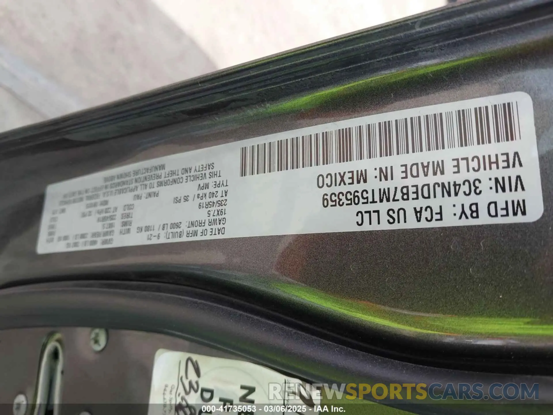 9 fotografías del automóvil dañado 3C4NJDEB7MT595359 JEEP COMPASS 2021