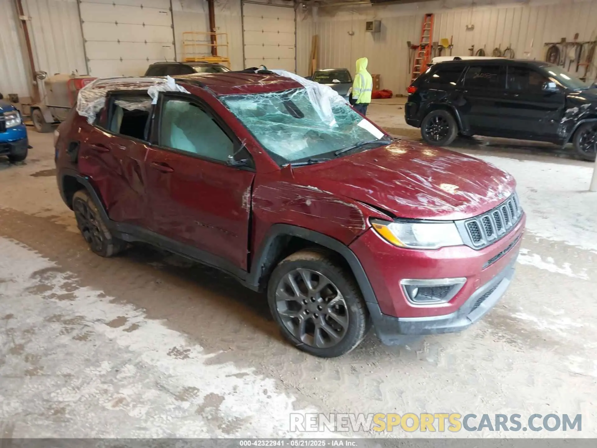 1 fotografías del automóvil dañado 3C4NJDEBXMT529078 JEEP COMPASS 2021