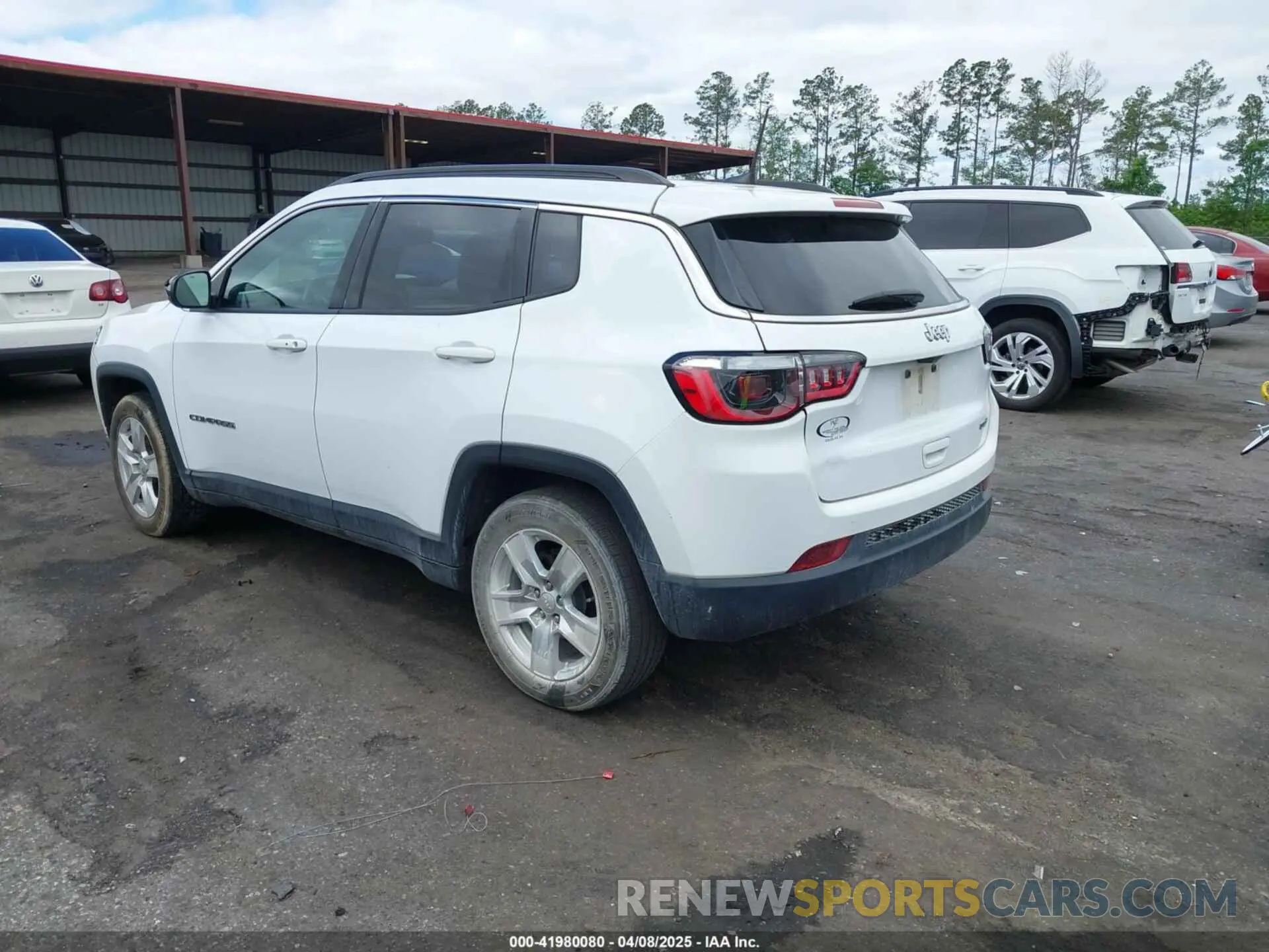 3 fotografías del automóvil dañado 3C4NJCBB0NT140031 JEEP COMPASS 2022