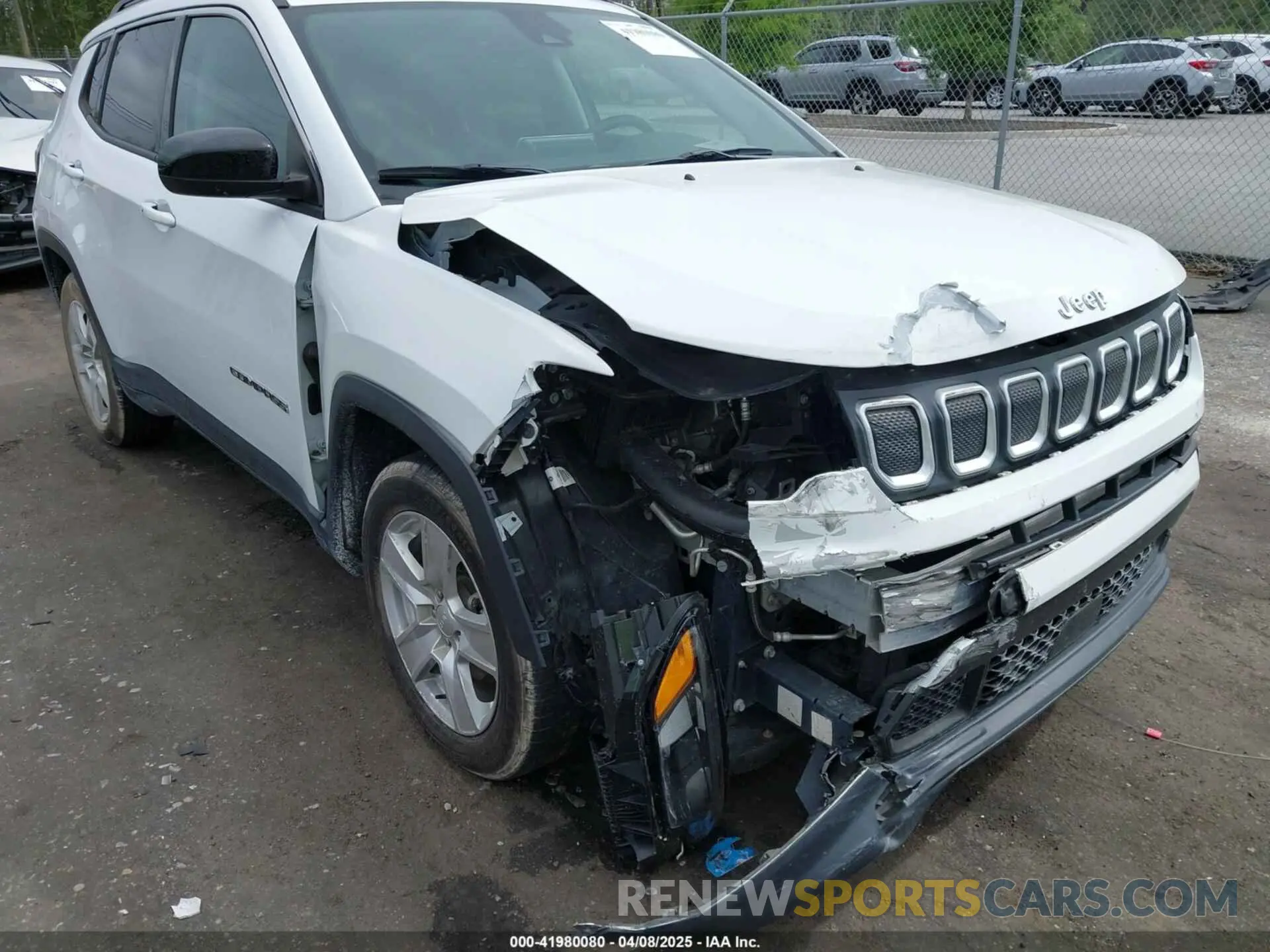 6 fotografías del automóvil dañado 3C4NJCBB0NT140031 JEEP COMPASS 2022