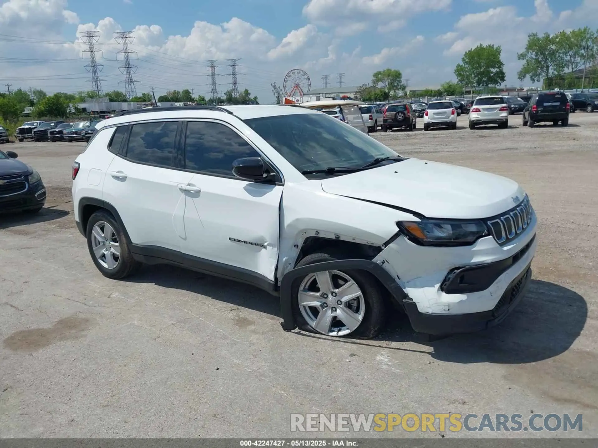 1 fotografías del automóvil dañado 3C4NJCBB0NT189262 JEEP COMPASS 2022