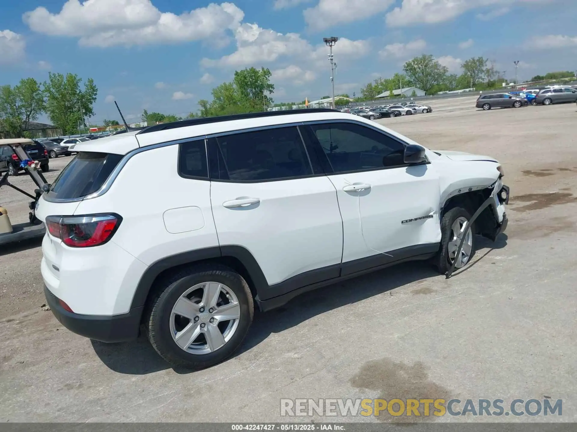 4 fotografías del automóvil dañado 3C4NJCBB0NT189262 JEEP COMPASS 2022