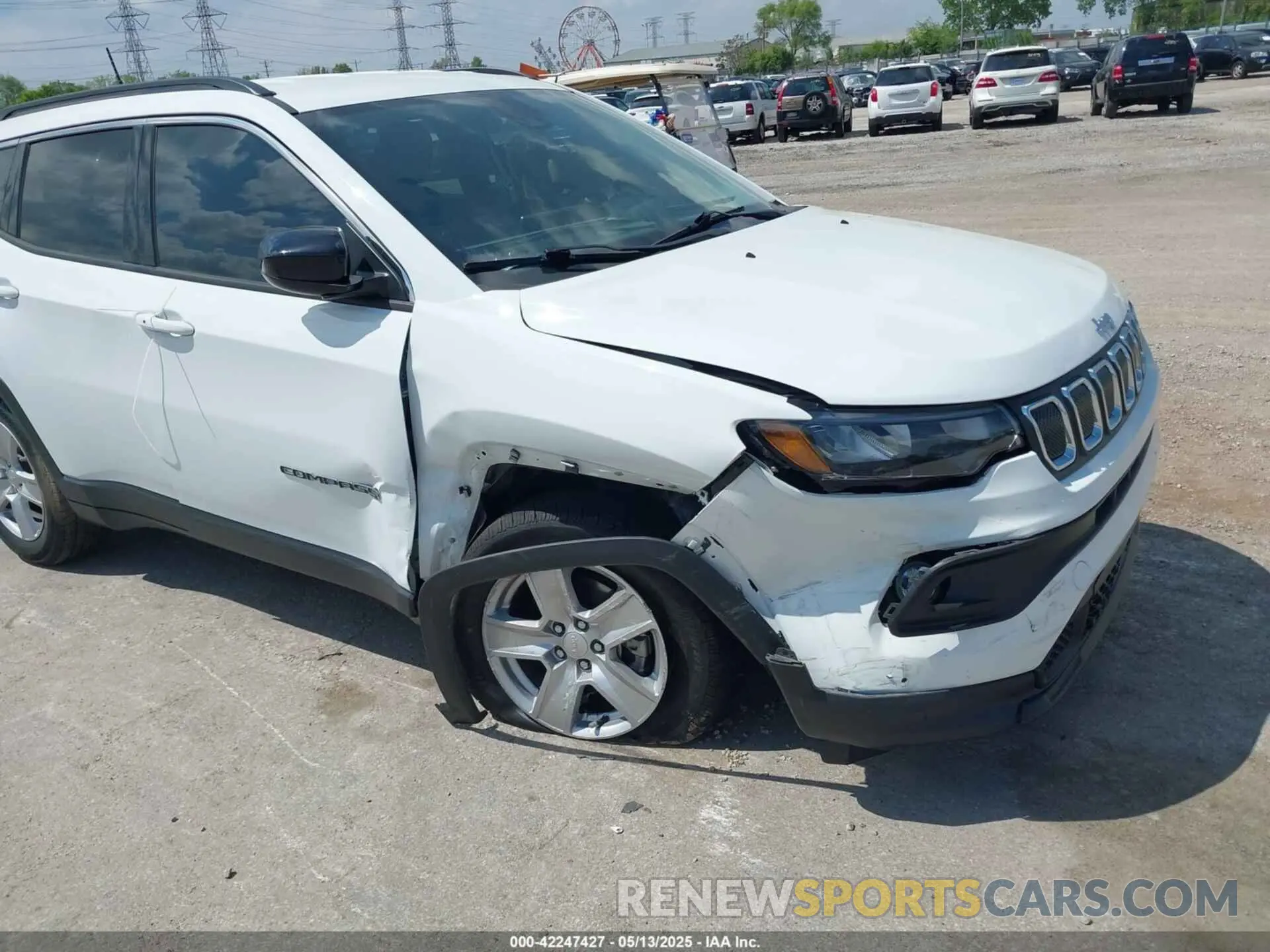 6 fotografías del automóvil dañado 3C4NJCBB0NT189262 JEEP COMPASS 2022